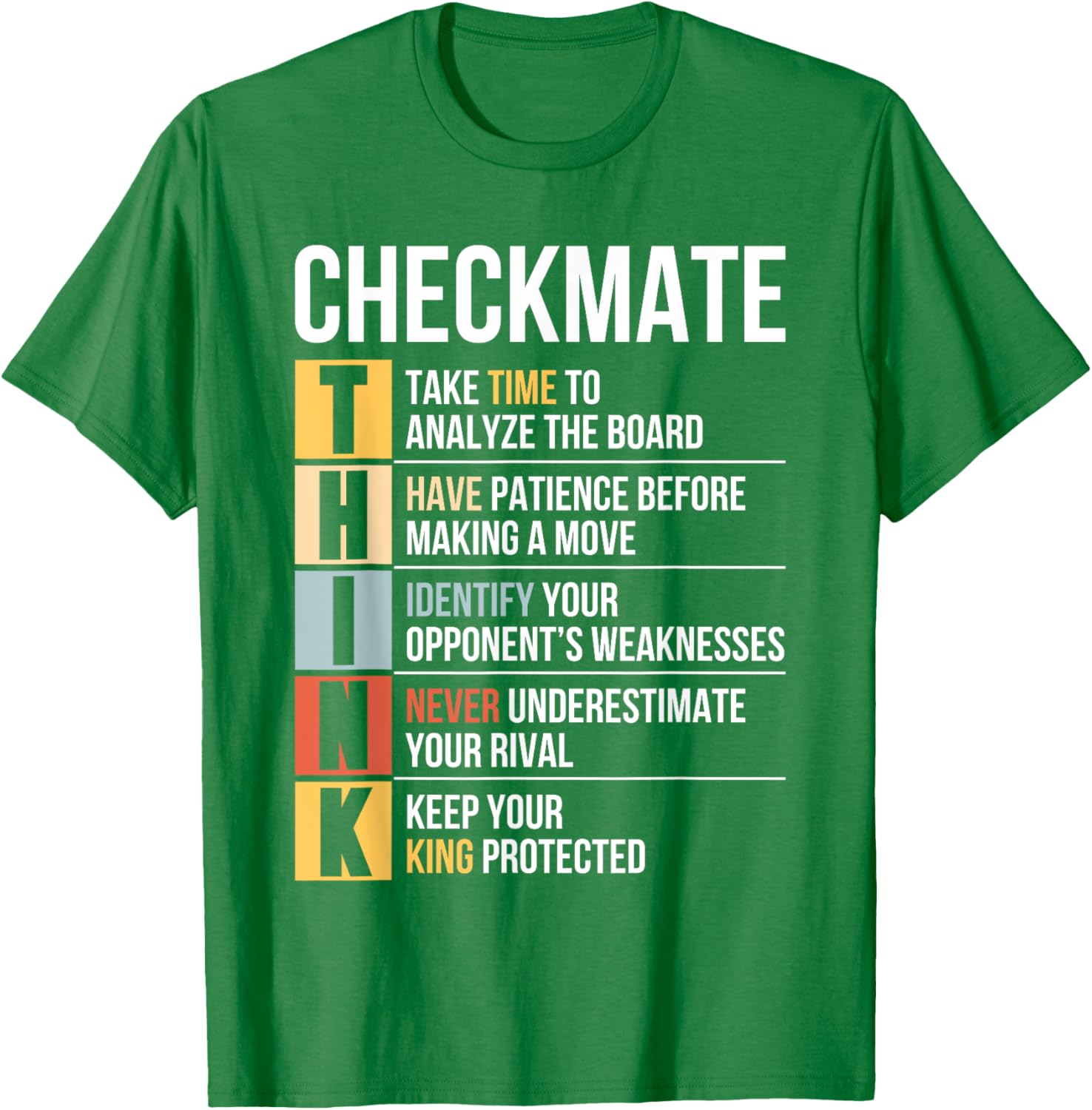 Funny Chess Player Checkmate Strategy Quote T-Shirt for Game Lovers - 8