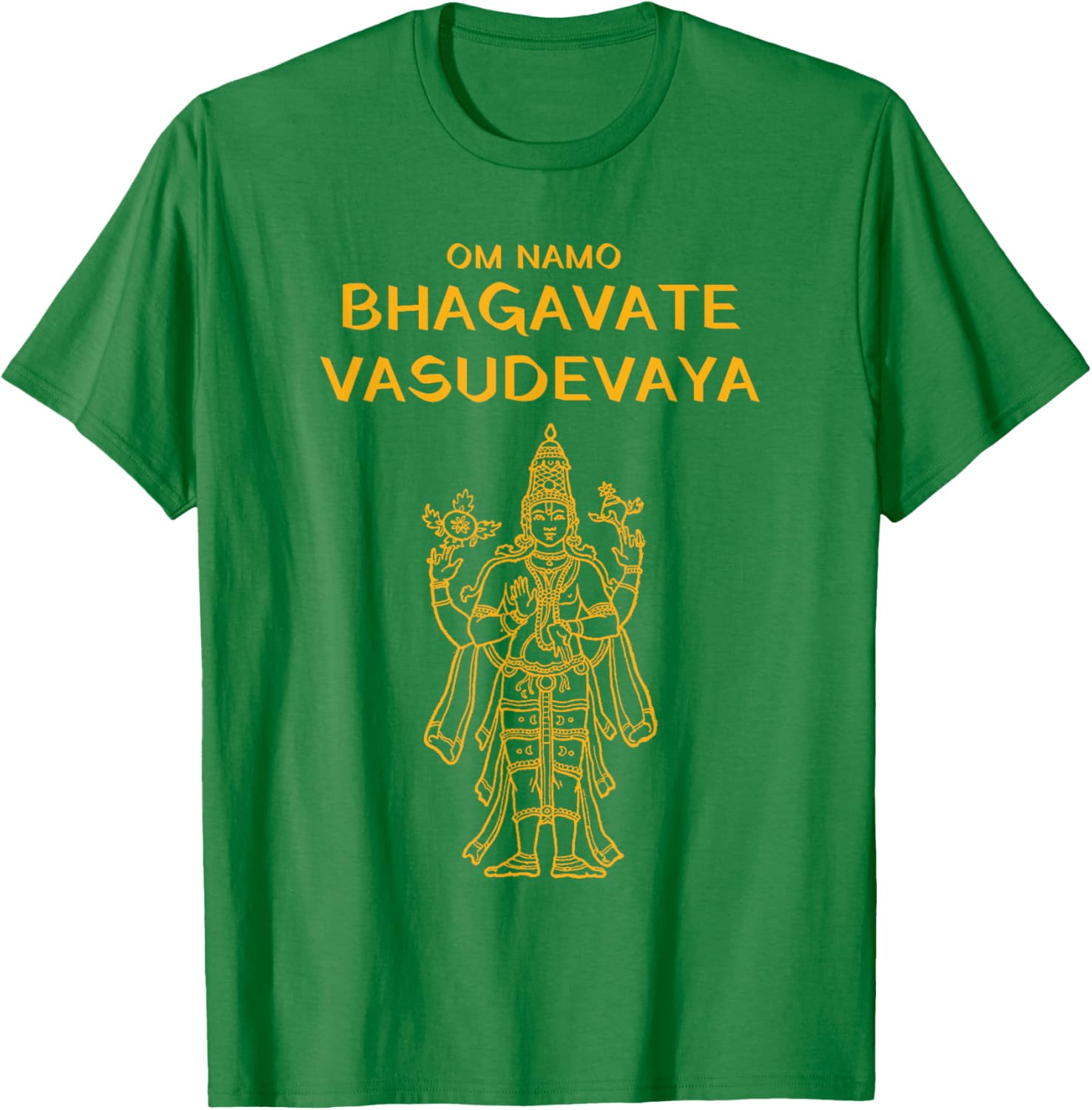 Vishnu Narayana Om Namo Bhagavate Vasudevaya Hindu T-Shirt - 4
