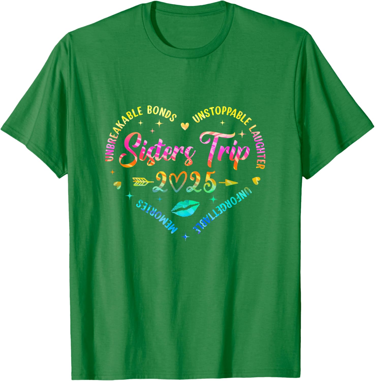 Sisters Trip 2025 Retro T-Shirt for Friends Vacation Memorials - 7