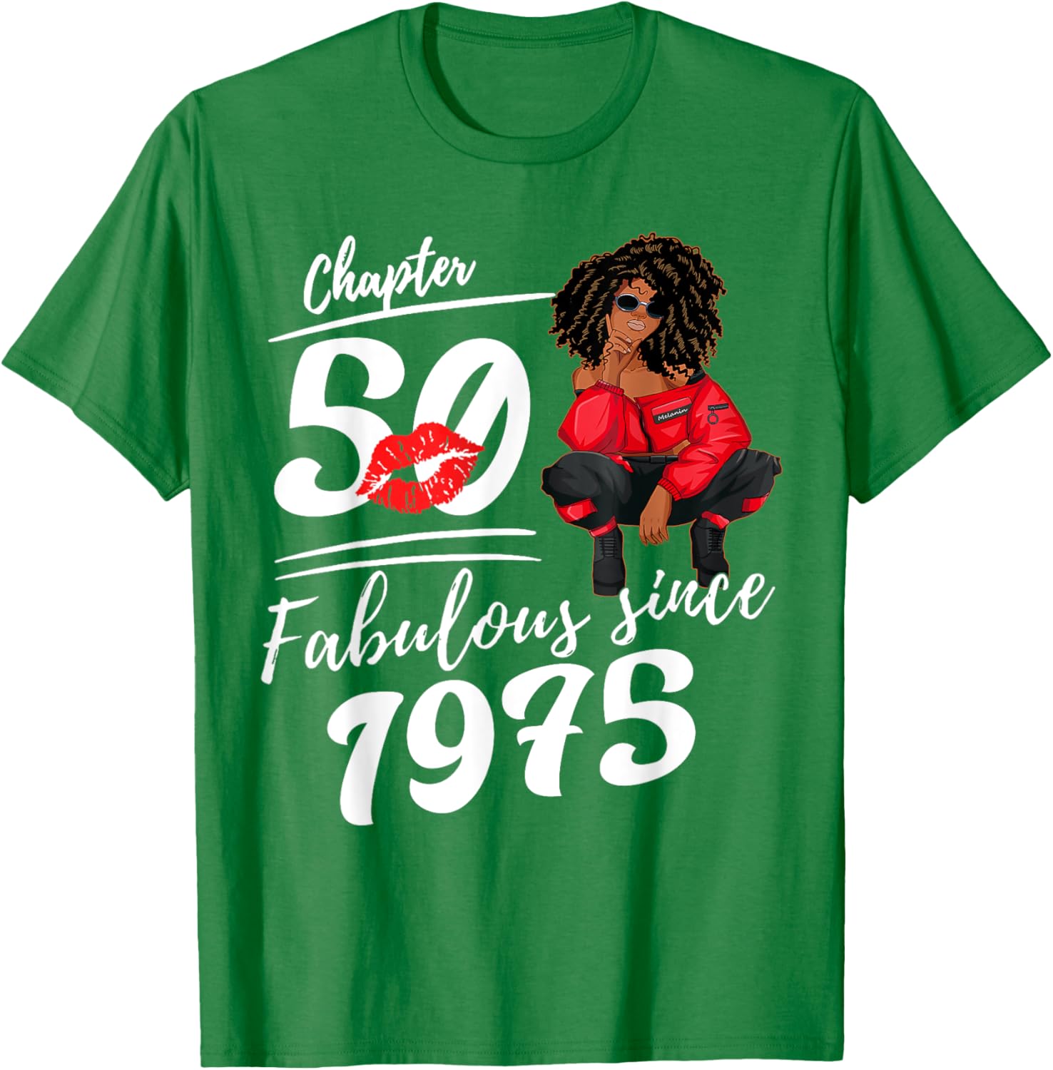 Fabulous Since 1975 50th Birthday Queen T-Shirt for Women - 10