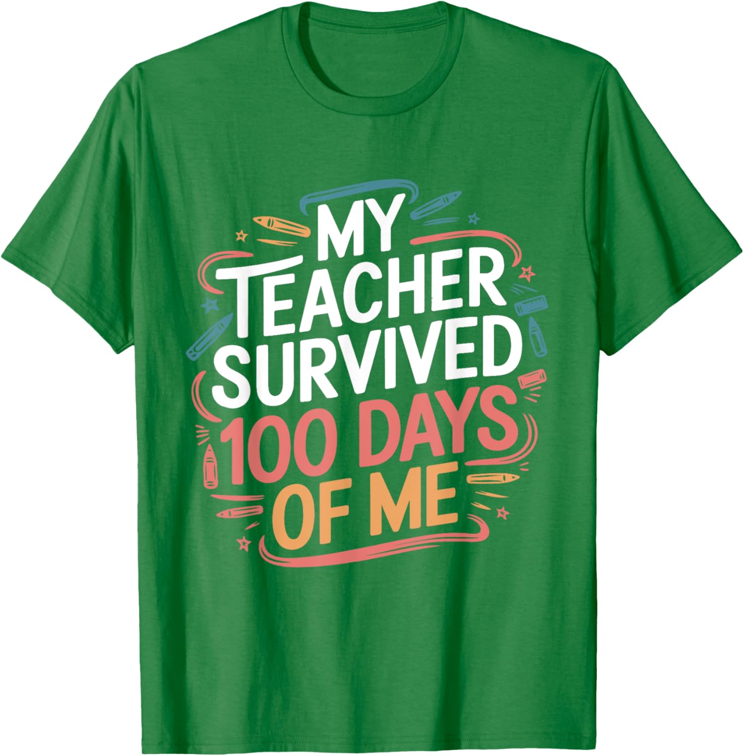 Funny Teacher 100 Days of School T-Shirt Gift for Educators - 1