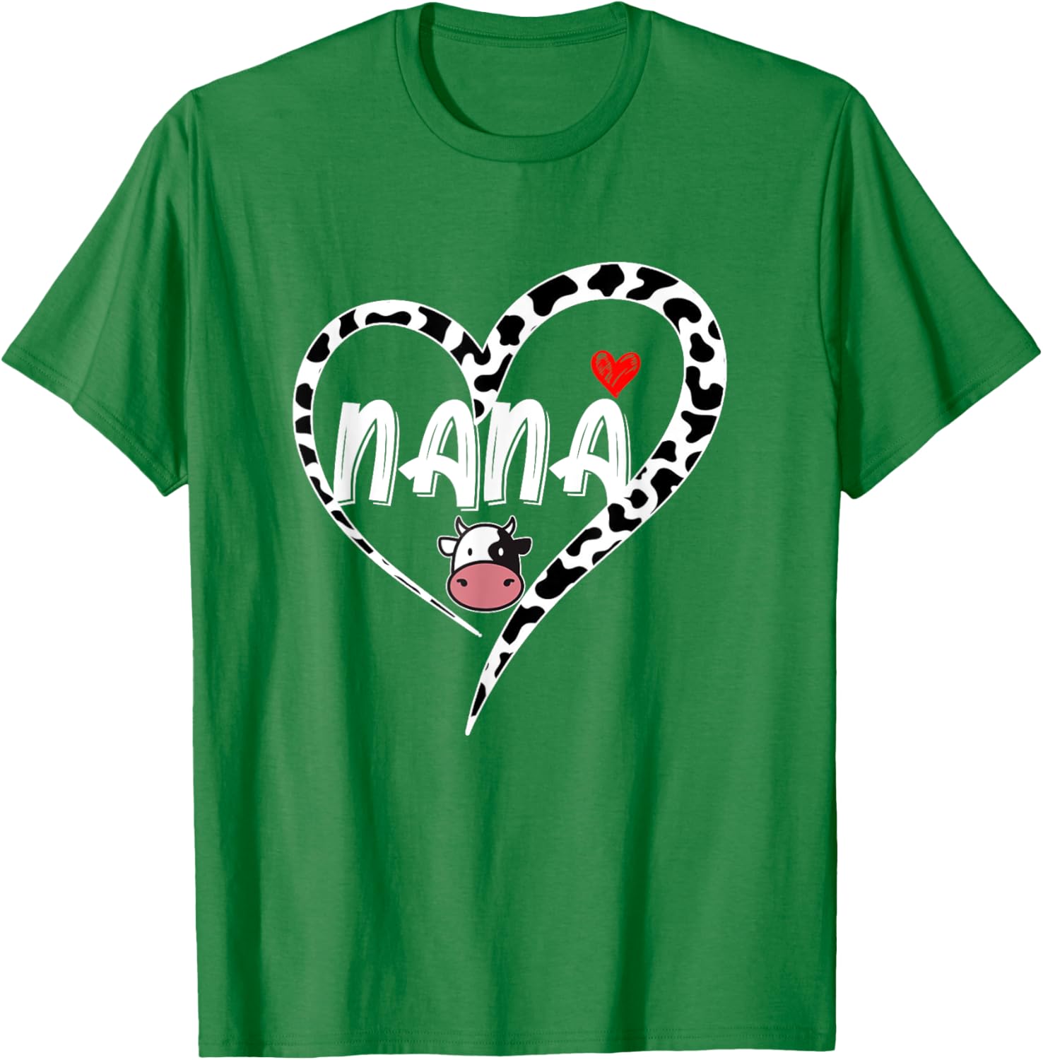 Nana Cow Print Heart T-Shirt Perfect for Mother's Day Gifts - 13