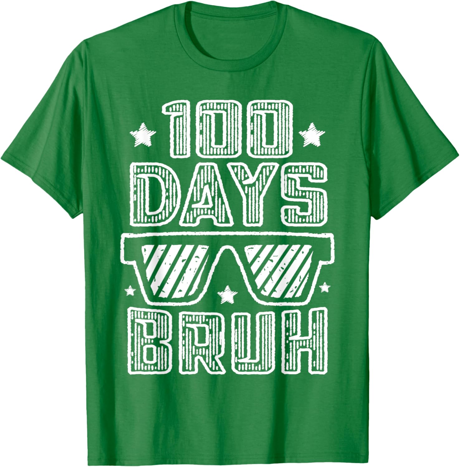 Bruh 100 Days of School Sunglasses T-Shirt for Boys Fun and Stylish - 3