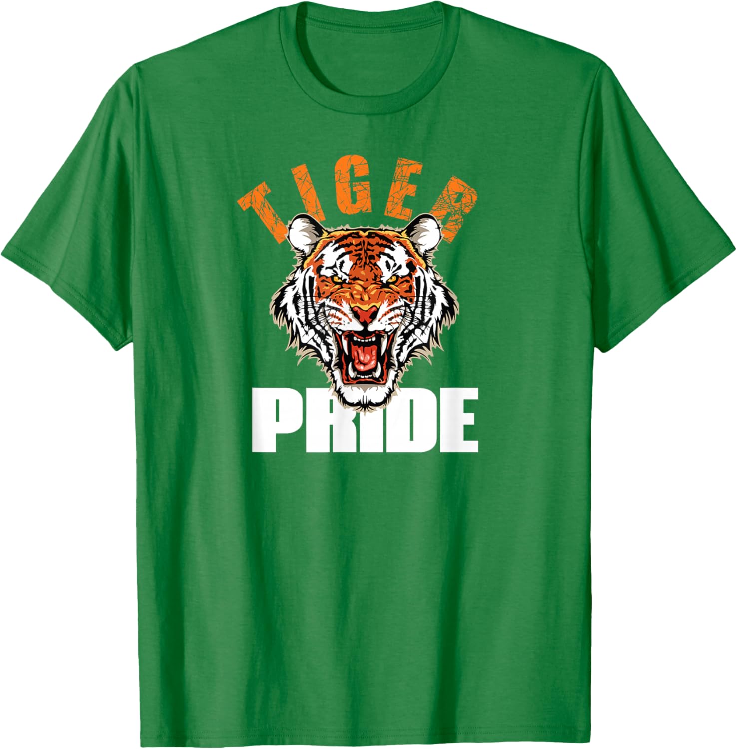 Retro Tiger Pride Vintage Mascot T-Shirt for School Sports Teams - 10