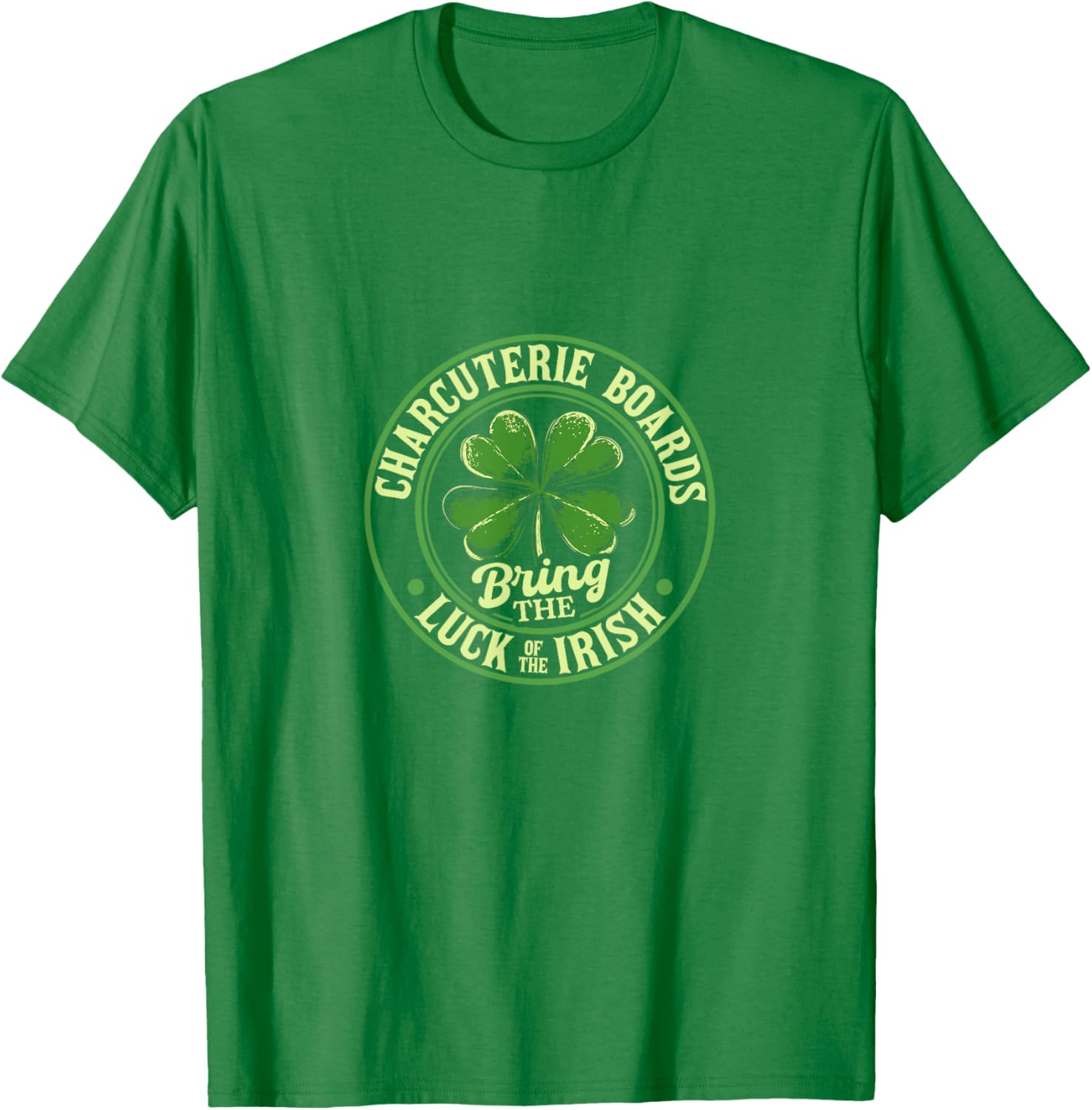 St. Patrick's Day Charcuterie Shamrock T-Shirt for Festive Fun - 12