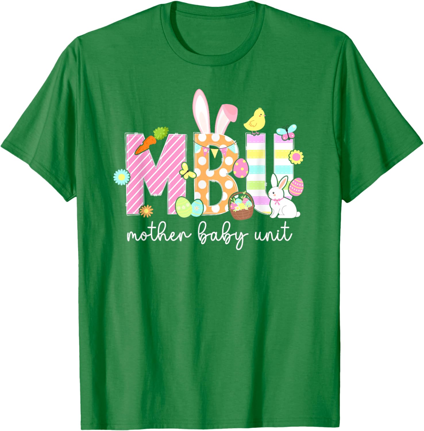 Easter Bunny T-Shirt for Nurses - Cute Mother Baby Unit Design - 15