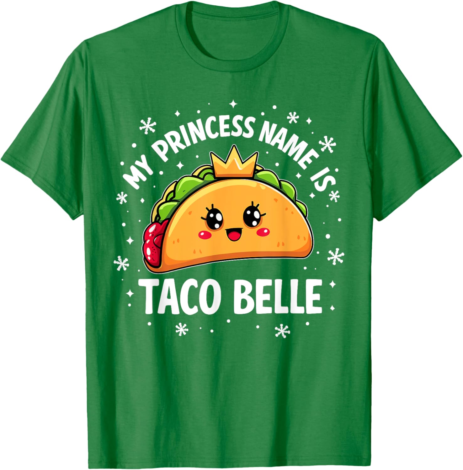 Funny Taco Belle Graphic T-Shirt for Taco Lovers and Foodies - 8