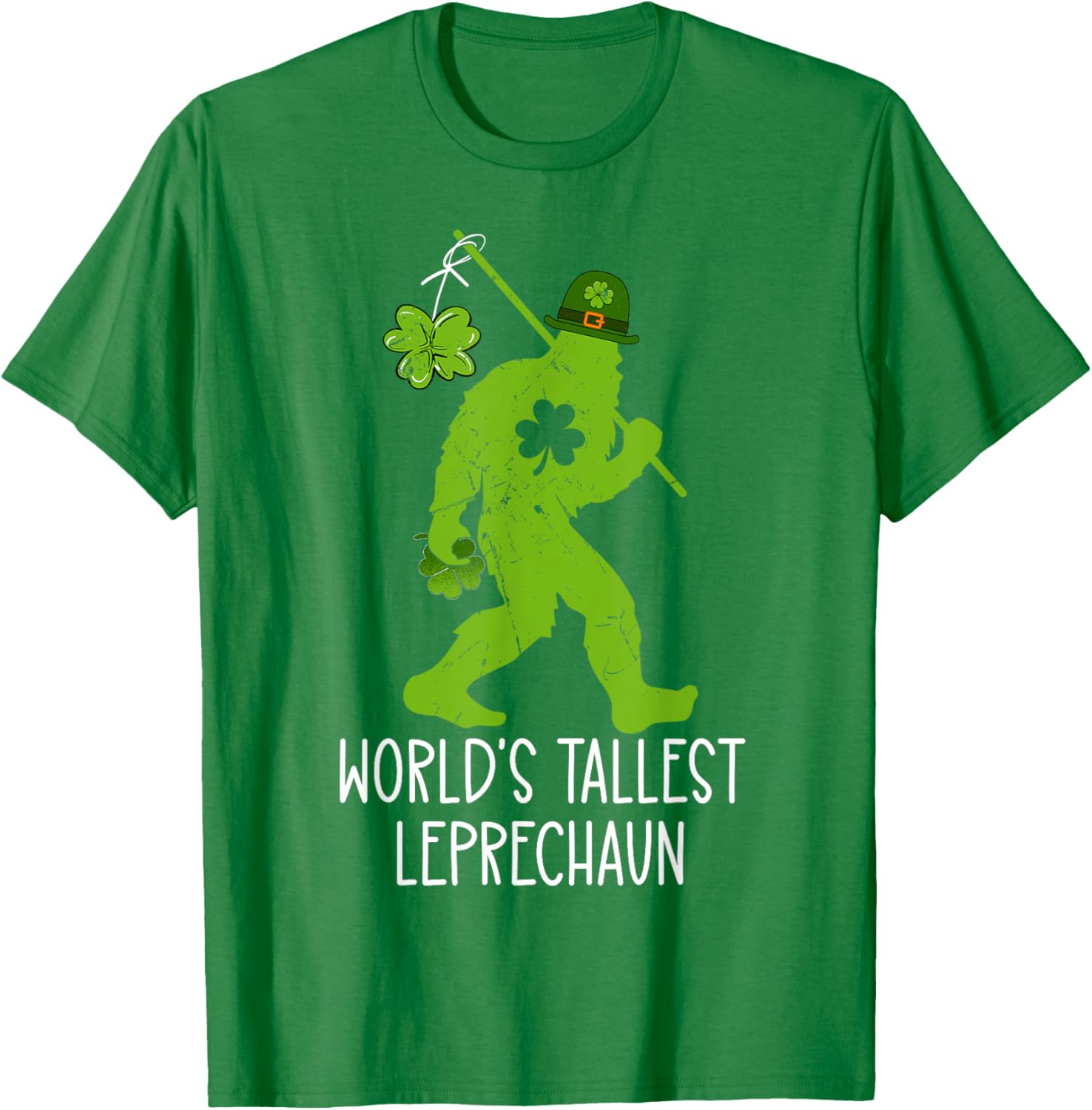 World's Tallest Leprechaun Bigfoot Sasquatch St Patrick's Day T-Shirt - 14