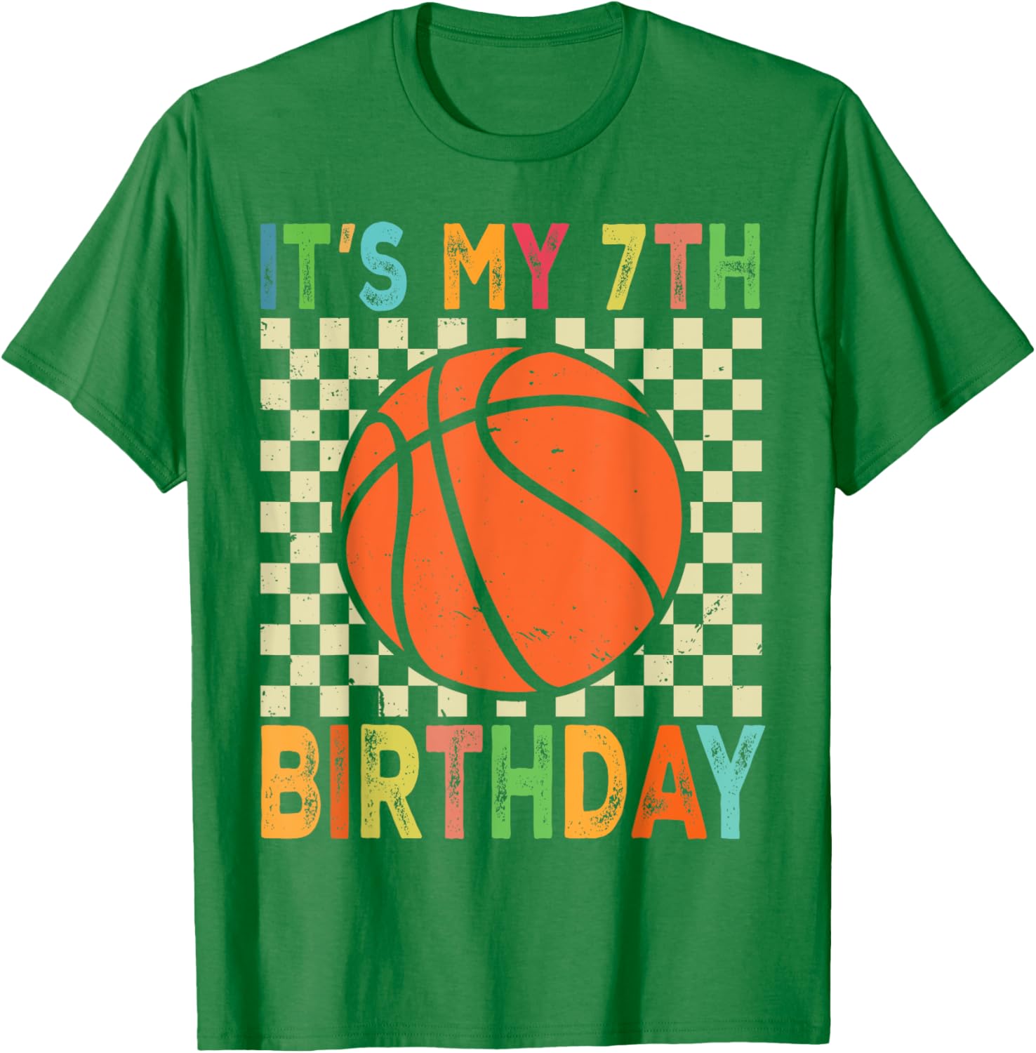 7th Birthday Basketball T-Shirt for Young Players and Fans - 6