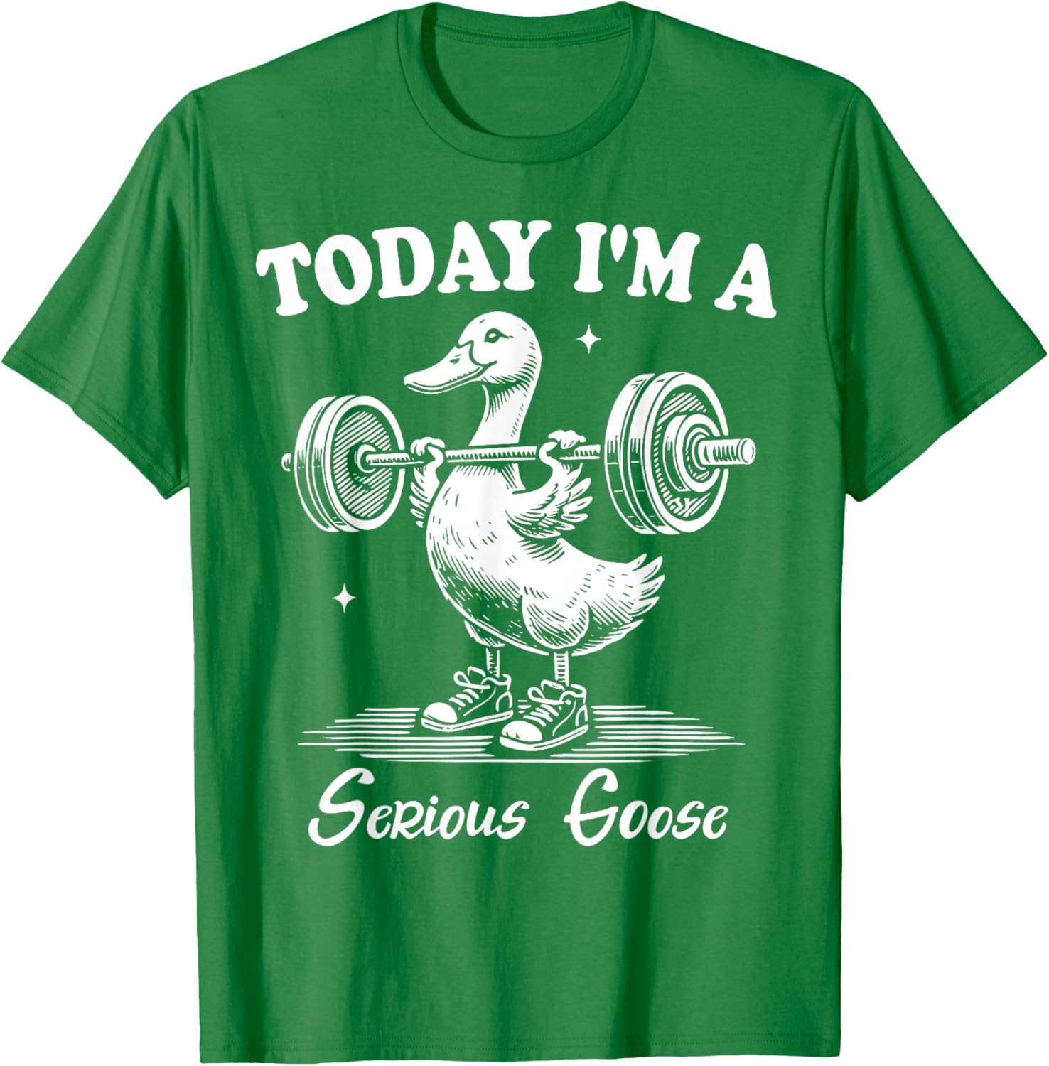 Funny Serious Goose Gym Fitness T-Shirt for Lifting Weights Lovers - 11