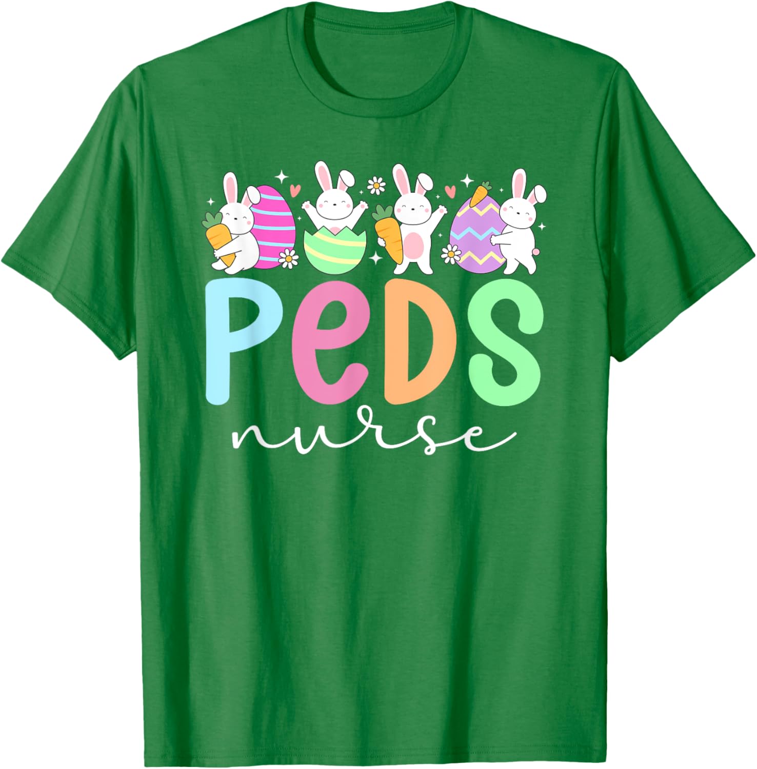 Pediatric Nurse Easter Bunny T-Shirt for Fun Easter Celebrations - 7