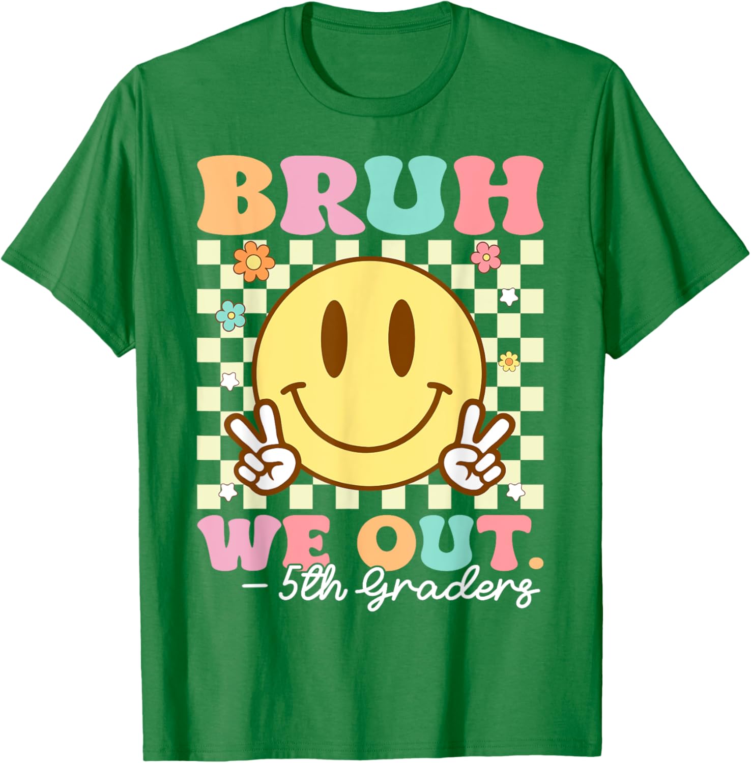 Bruh We Out Class of 2025 5th Grade Graduation T-Shirt for Kids - 13