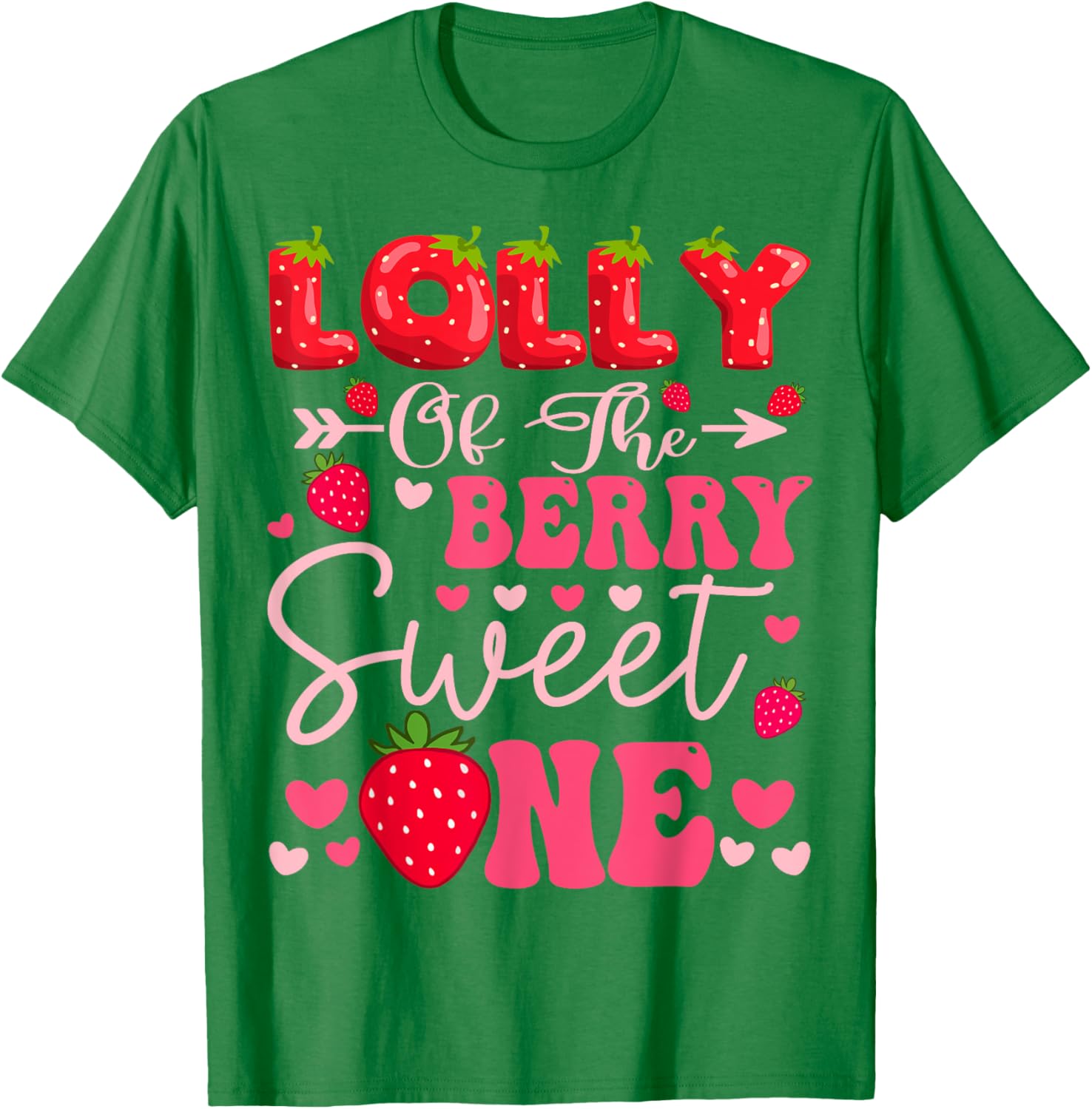 Sweet One Strawberry 1st Birthday Girl T-Shirt for Cute Celebrations - 5