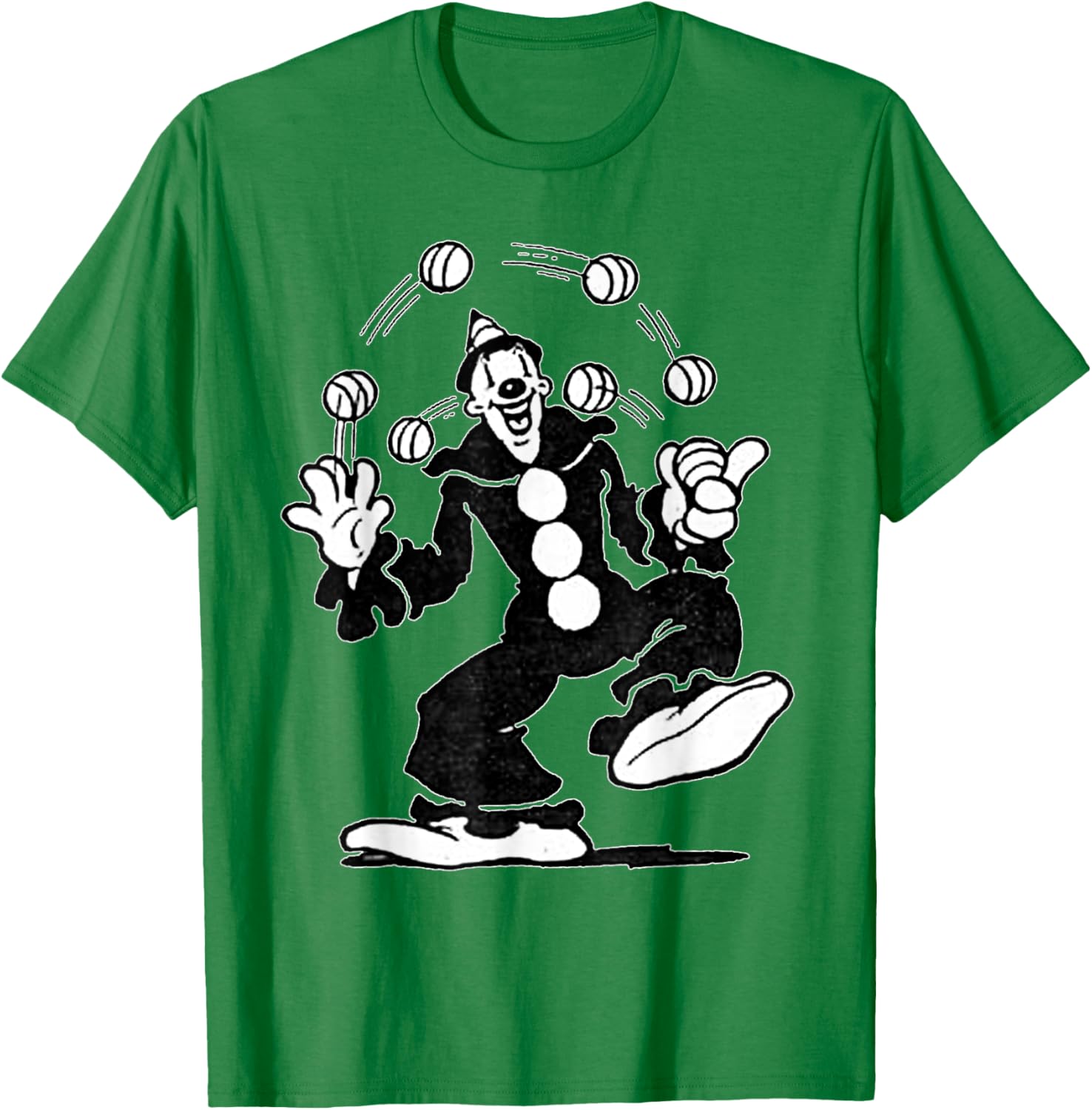 Koko the Clown Vintage Cartoon Juggling T-Shirt for Fun and Style - 3