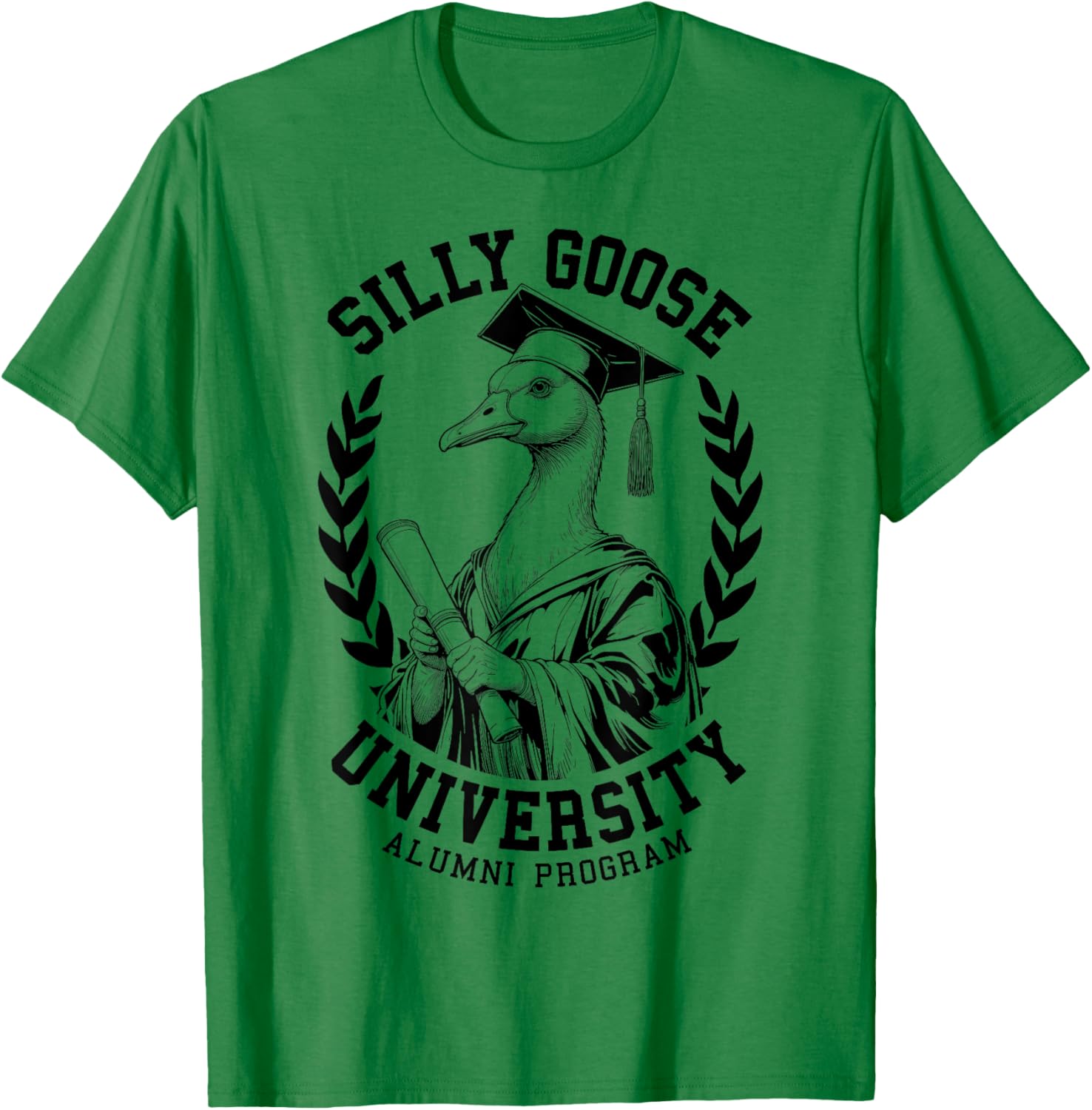 Silly Goose University Funny Alumni Varsity T-Shirt for Graduates - 17