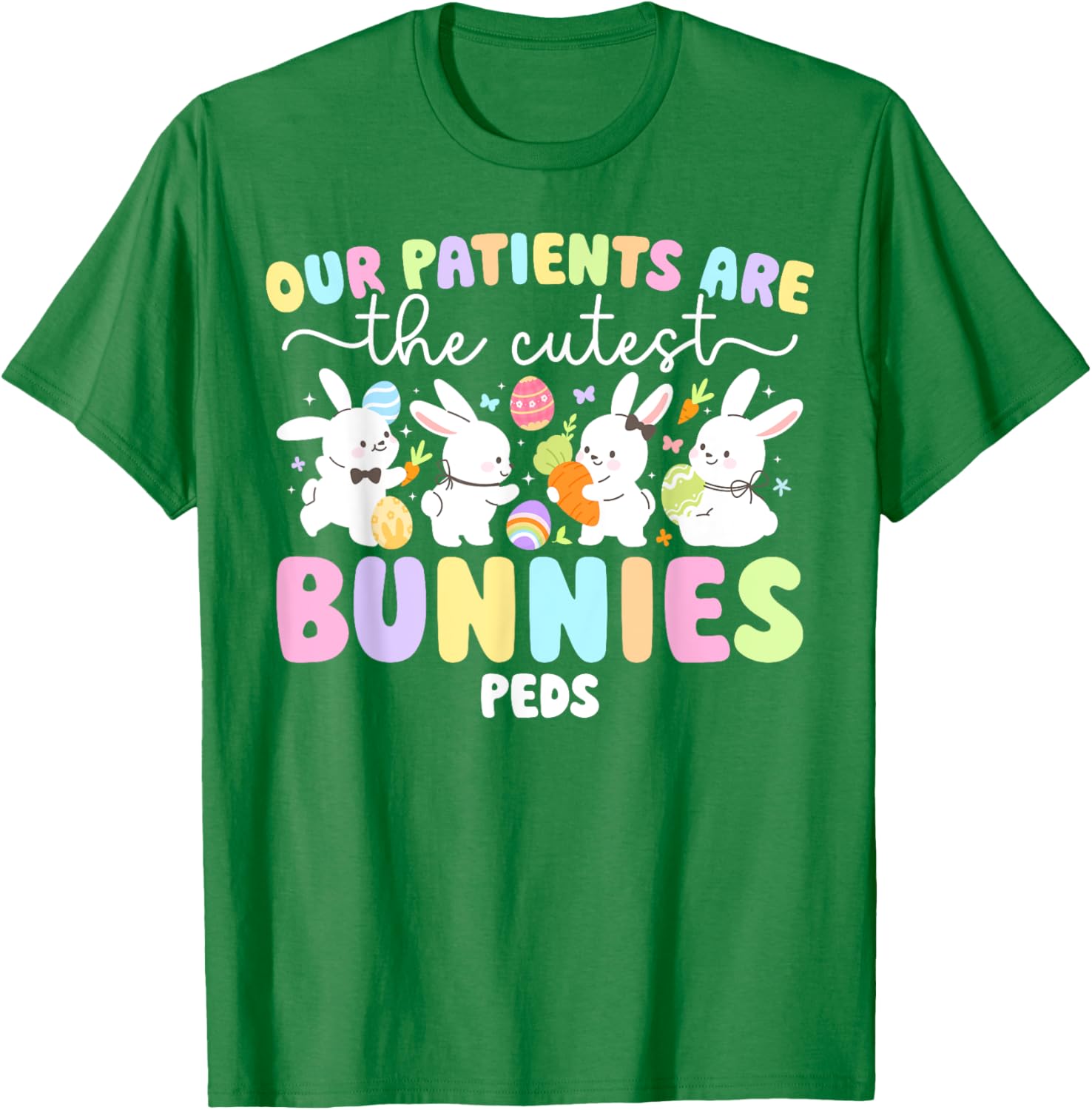 Cute Peds Easter Bunny Pediatric Nurse T-Shirt for Nurse Appreciation Day - 6
