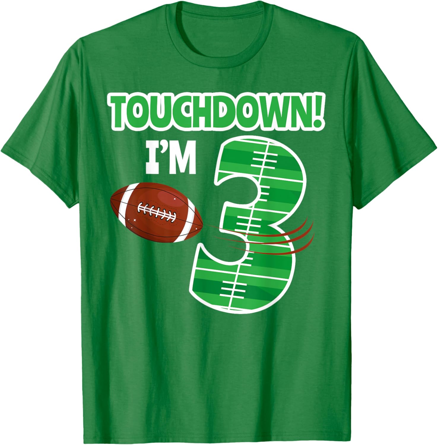 Football 3rd Birthday Party T-Shirt for Kids - Perfect for Game Lovers - 2
