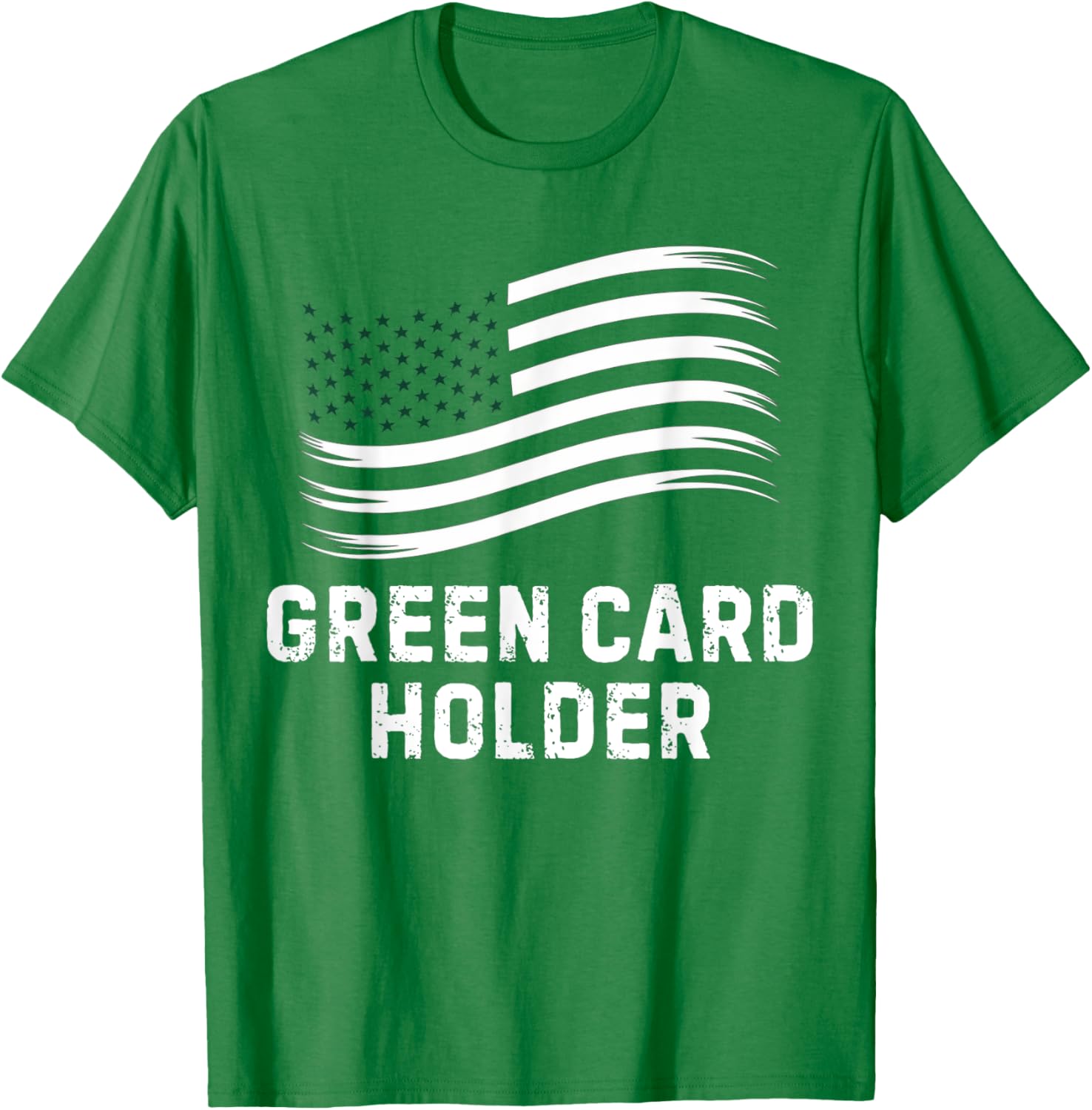 Motivational Green Card Holder T-Shirt for USA Celebration for All - 4