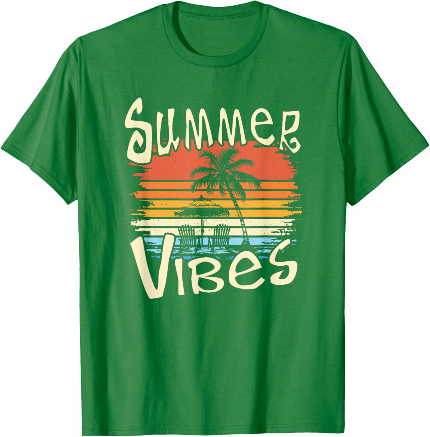 Summer Vibes Retro Palm Tree T-Shirt for Fun and Stylish Days - 4