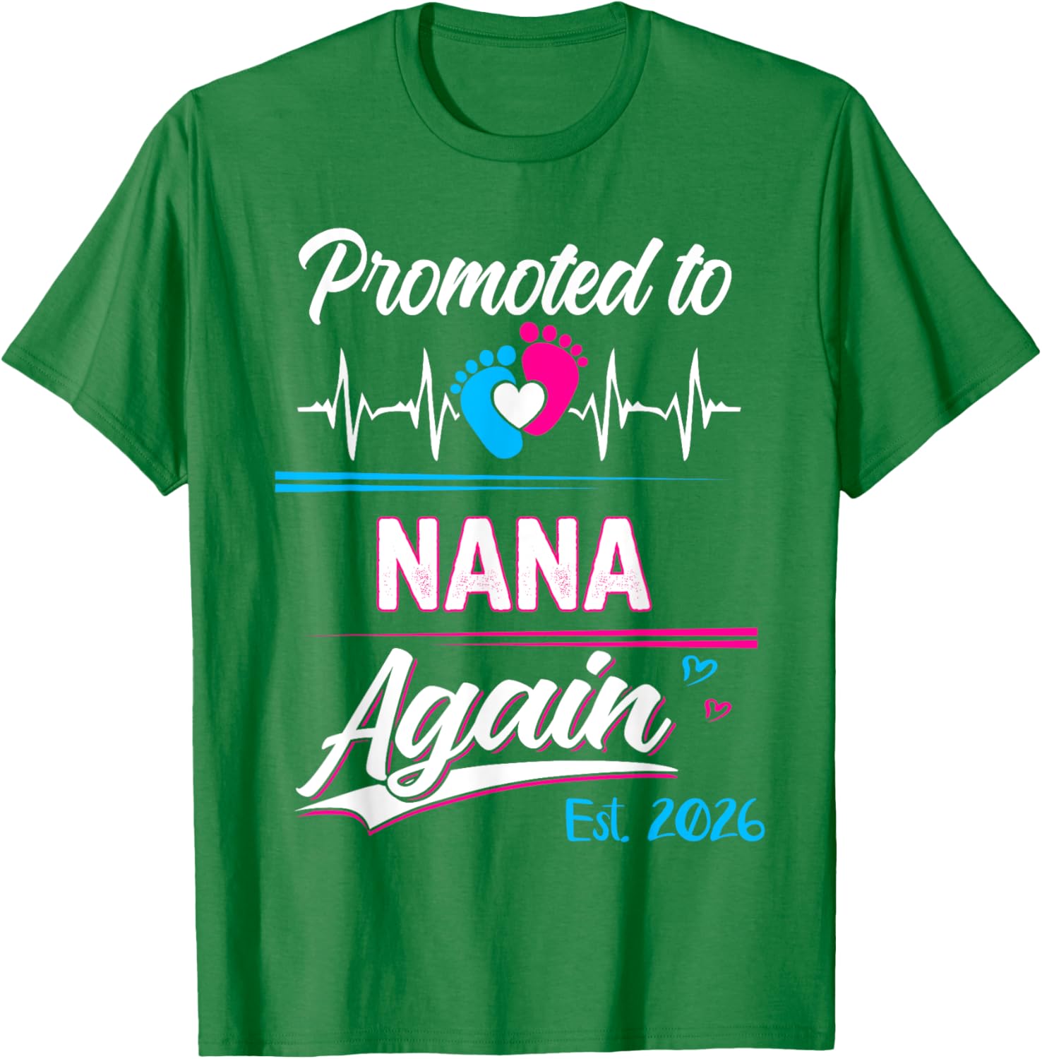 Promoted to Nana Again 2026 Pregnancy Announcement T-Shirt Gift - 23