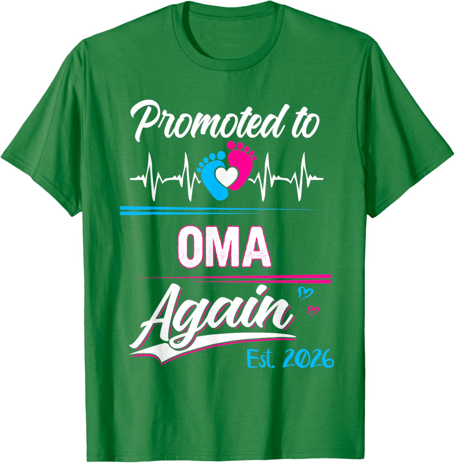 Promoted to Oma Again 2026 Cute Pregnancy Announcement T-Shirt - 16