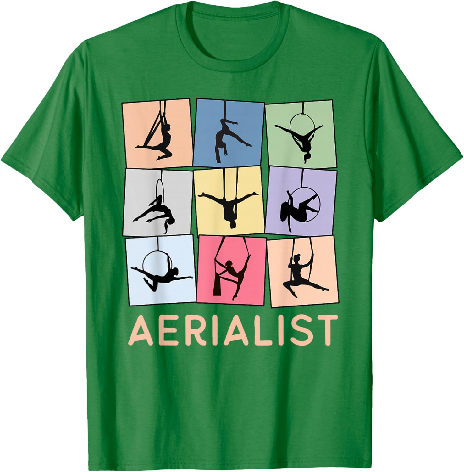 Fun Retro Aerialist T-Shirt for Aerial Hoop Lovers and Gift Ideas - 13