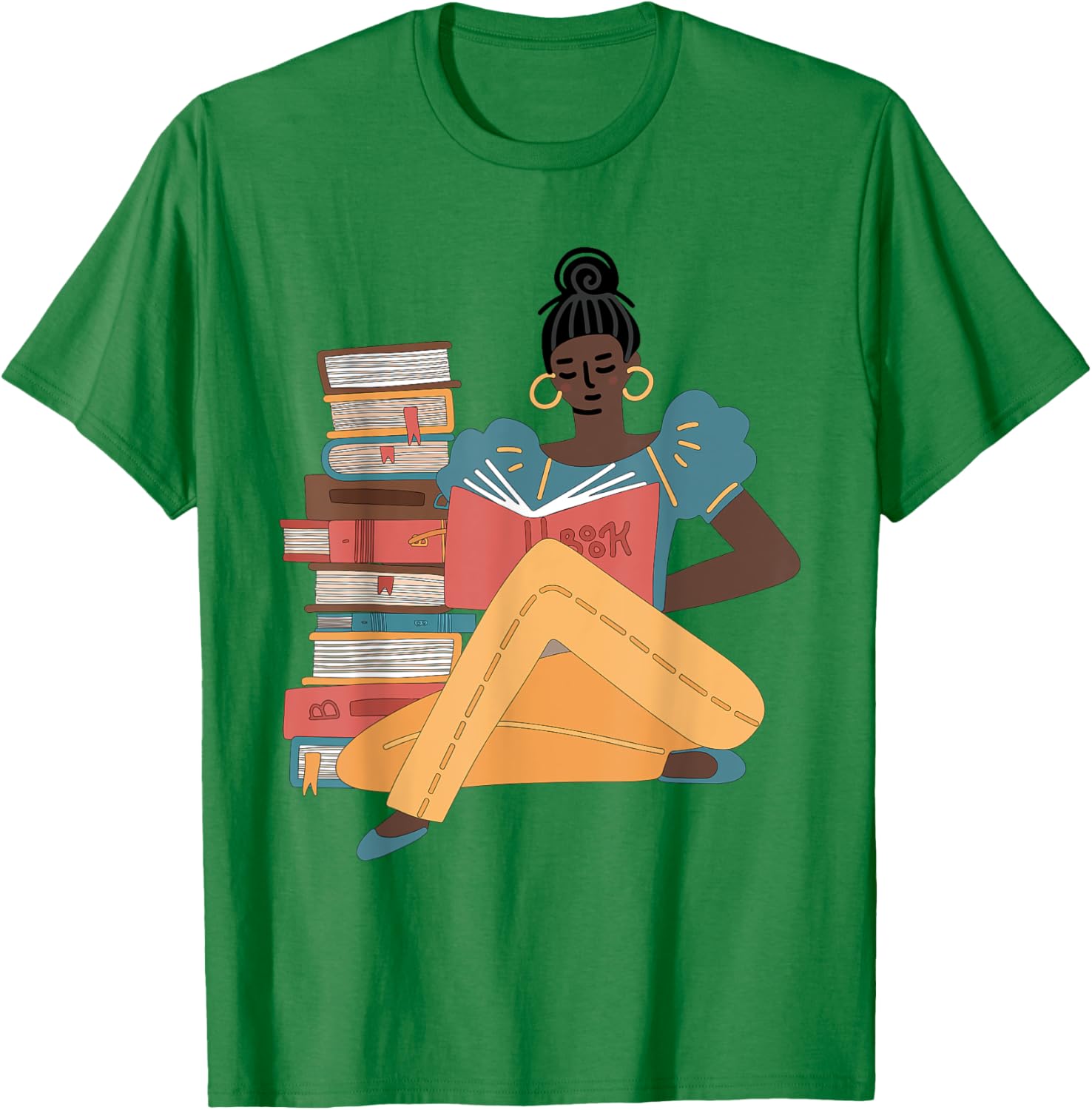 Black Brown Girls Read Books T-Shirt for Bookish Afro American Librarians - 23