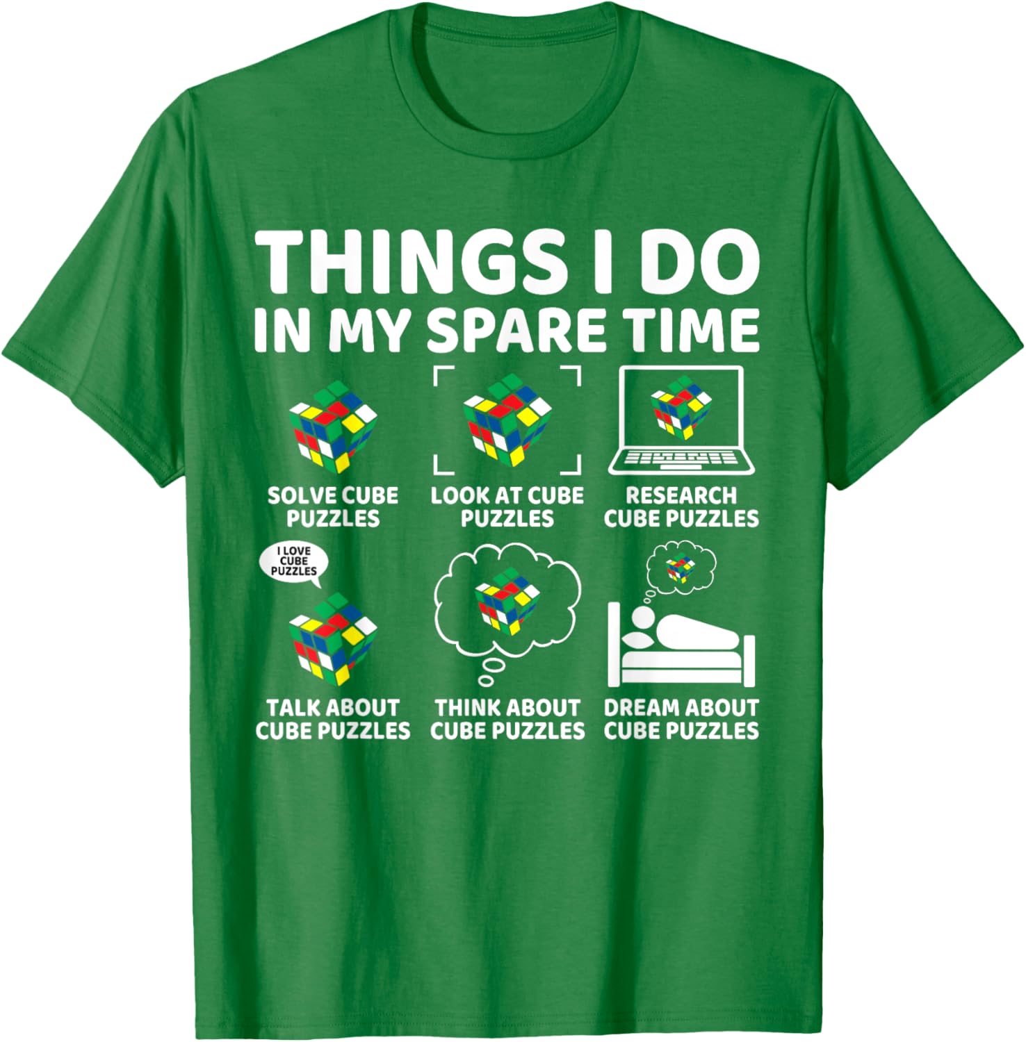 Funny Cube Puzzle Speed Cubing T-Shirt for Puzzle Lovers and Fans - 26
