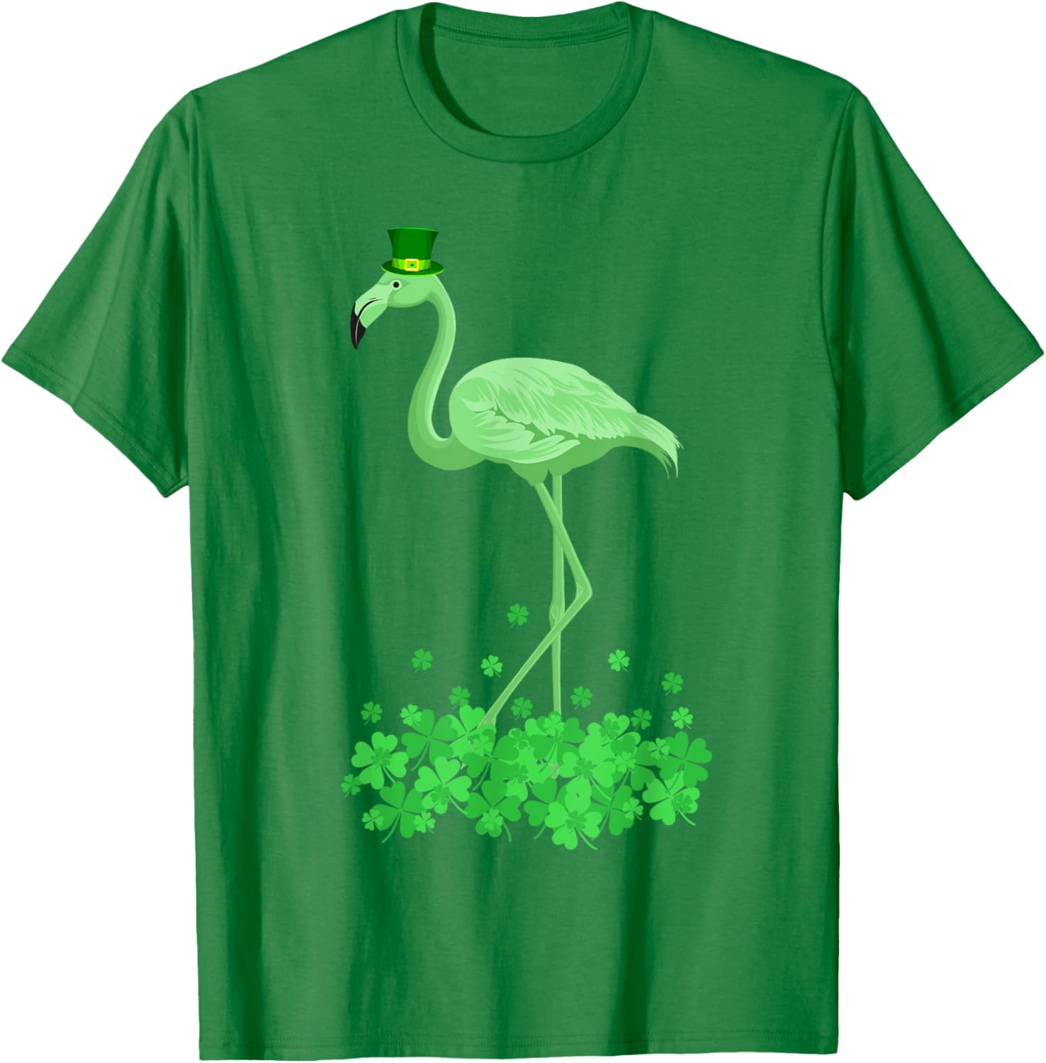 Lucky Leprechaun Flamingo T-Shirt for St Patrick's Day Fun - 3