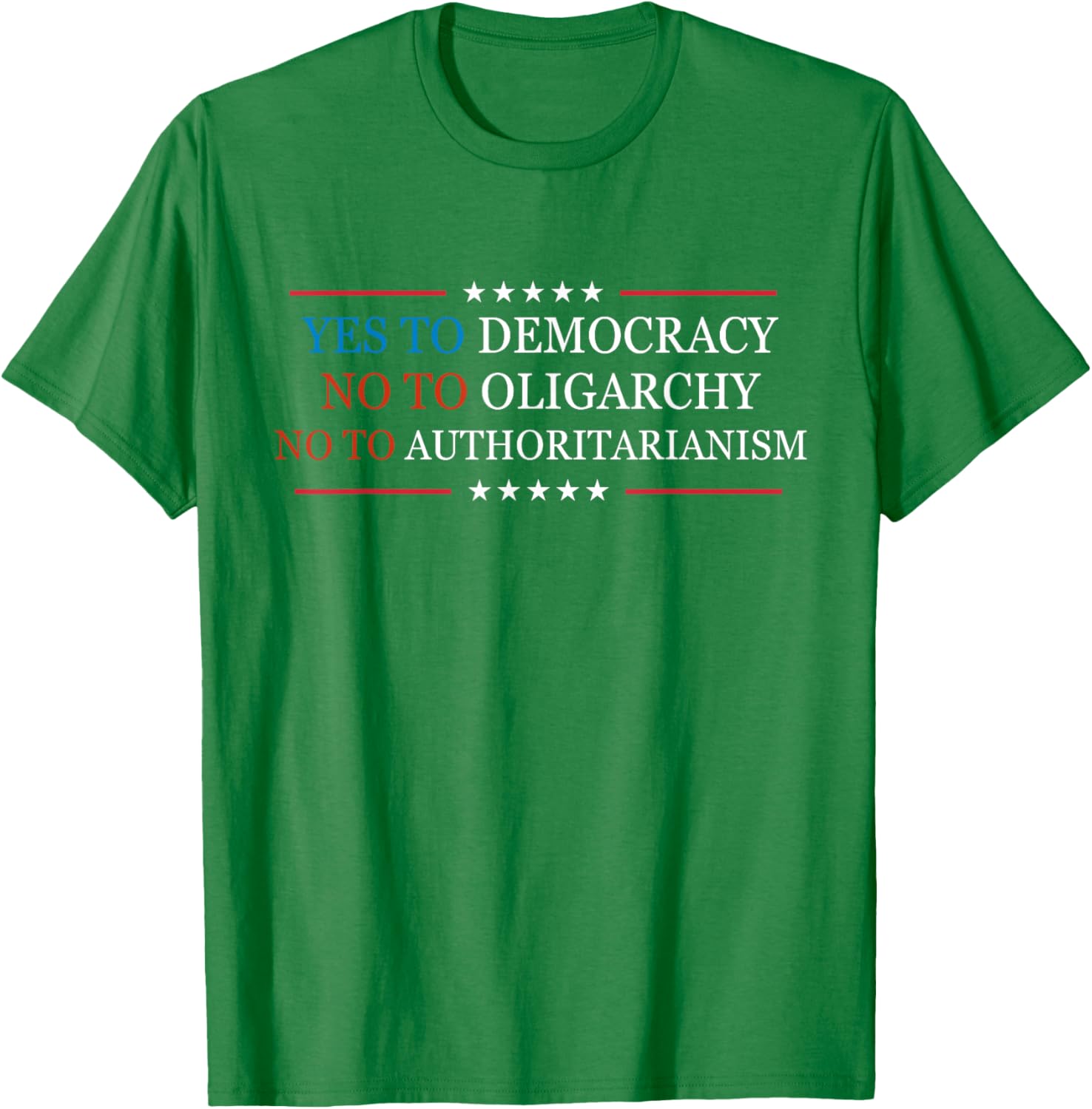 Yes To Democracy No To Oligarchy Bernie Sanders Quote T-Shirt for Activists - 8