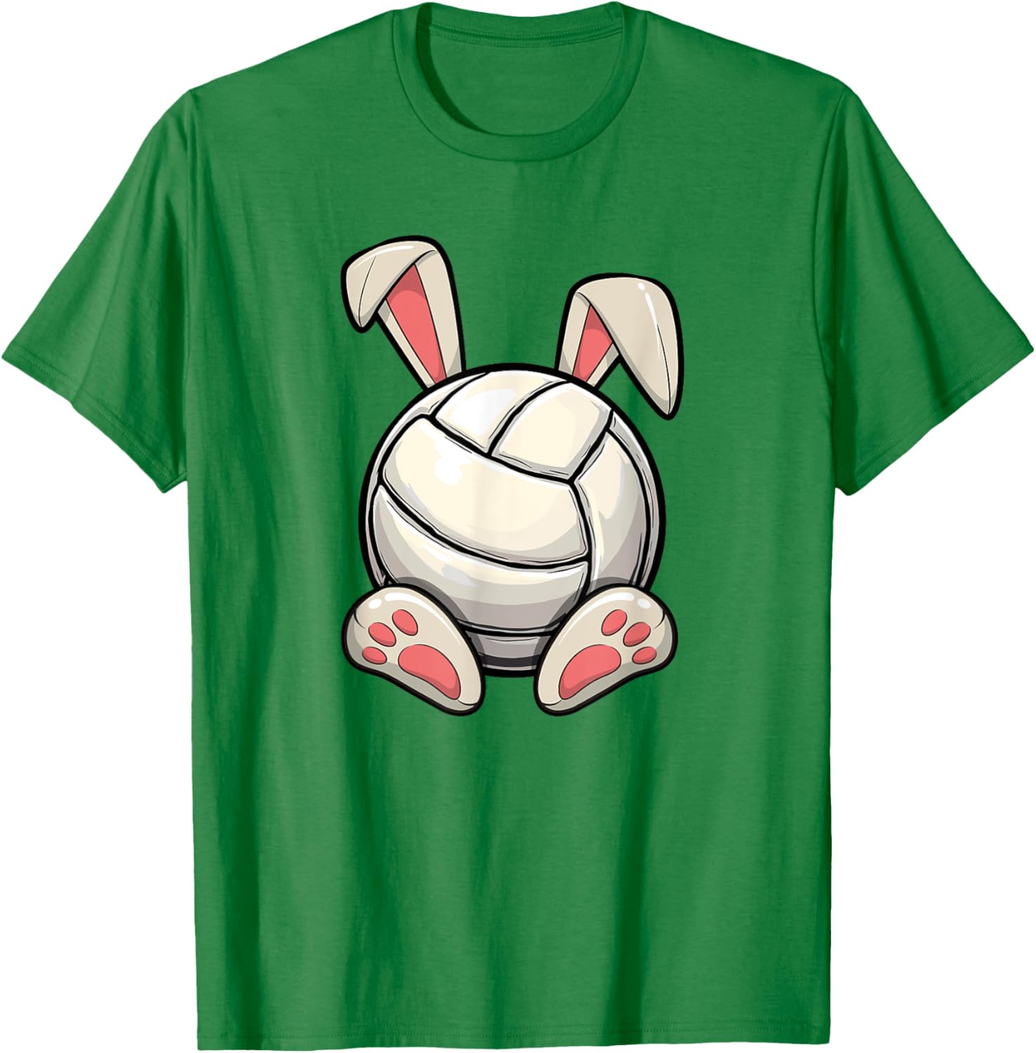 Easter Volleyball Bunny Ears T-Shirt for Kids' Egg Hunt Fun - 13