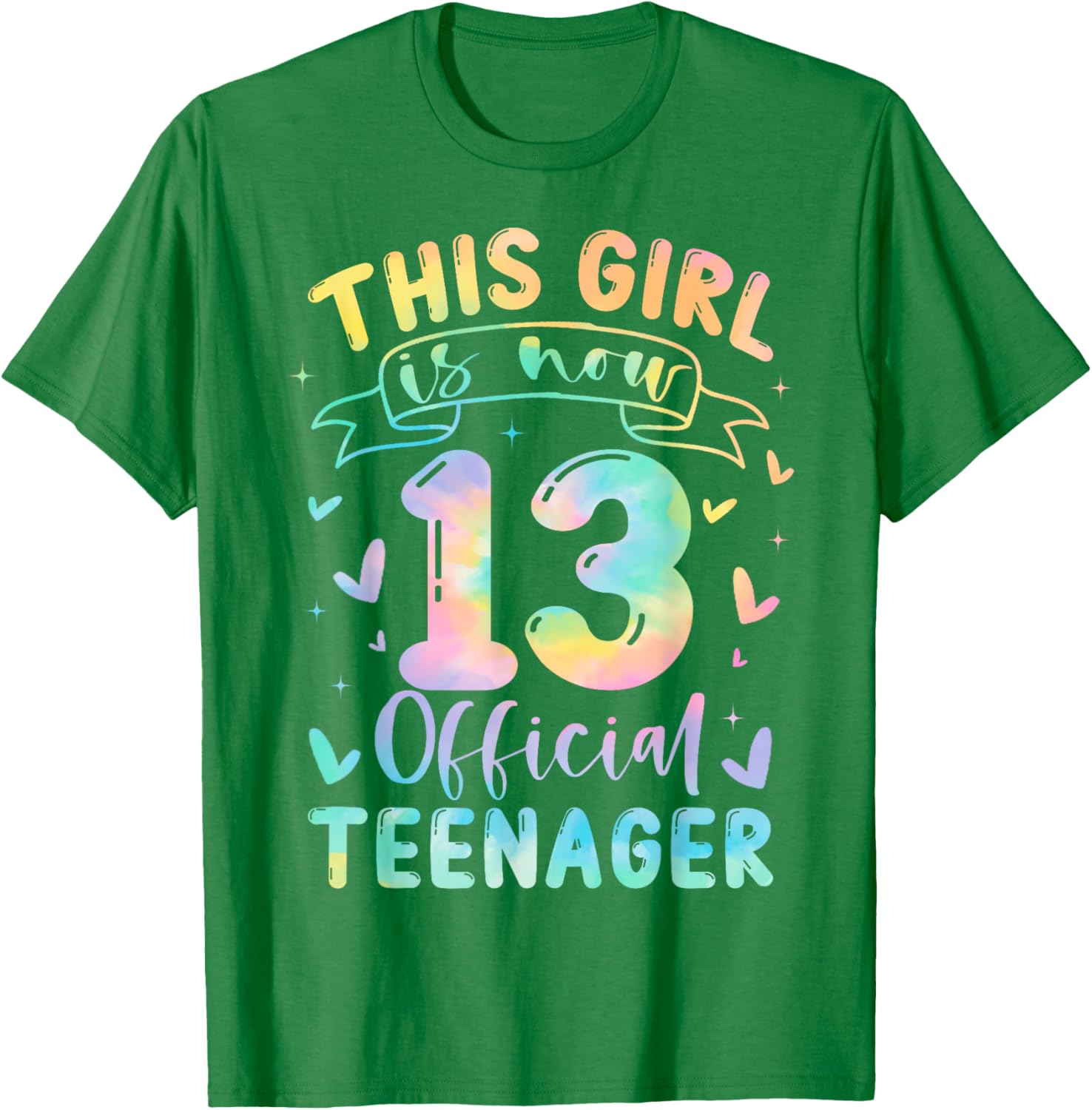 Cute 13th Birthday T-Shirt for Girls Official Teenager Celebration Gift - 3