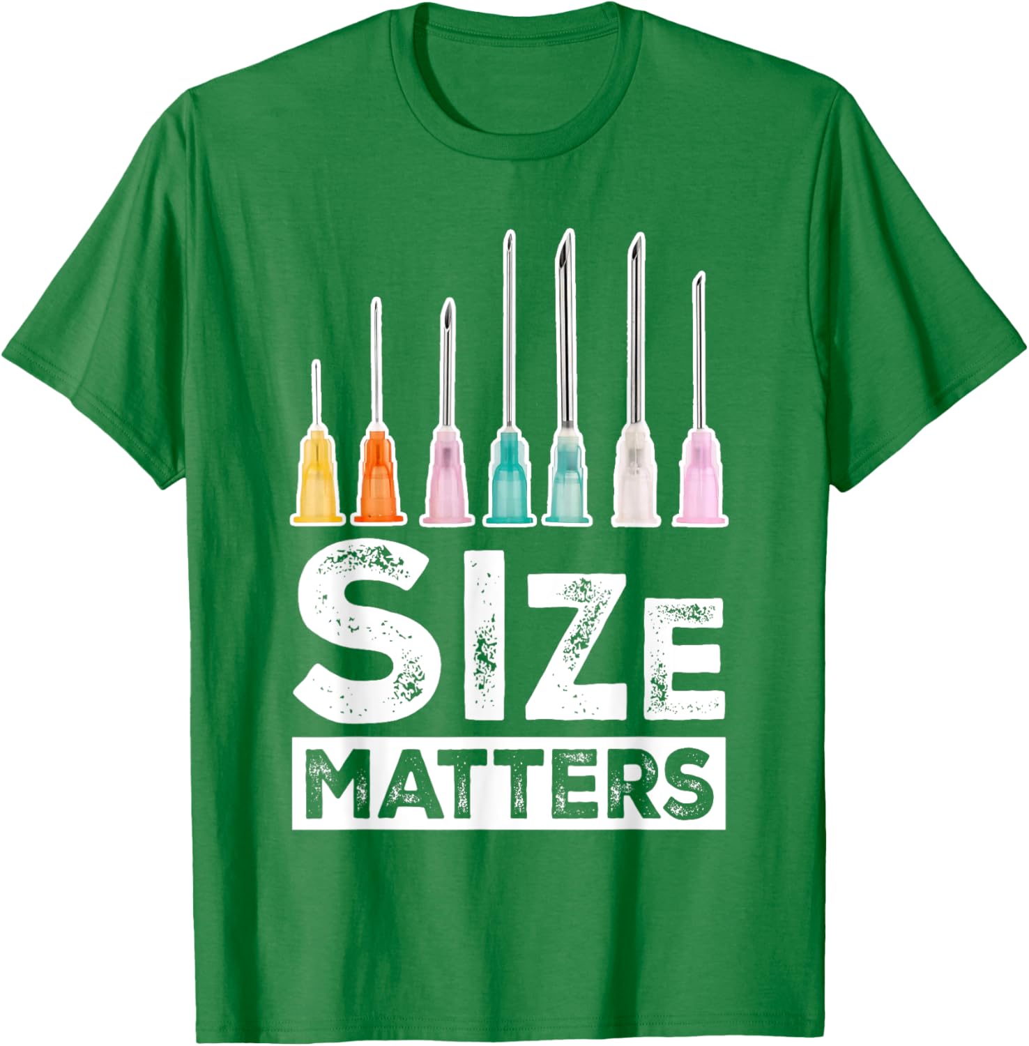Size Matters Nurse Hypodermic Needle T-Shirt Fun Medical Apparel - 4
