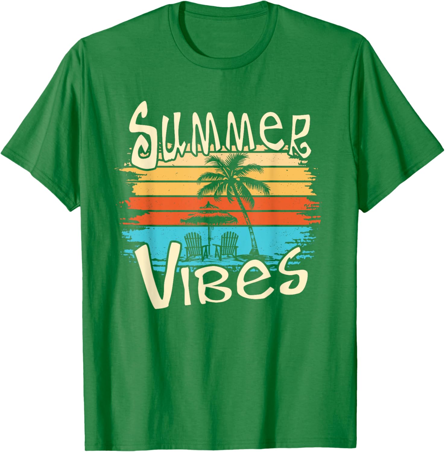 Summer Vibes Retro Palm Tree T-Shirt Perfect for Fun Sunshine Days - 9