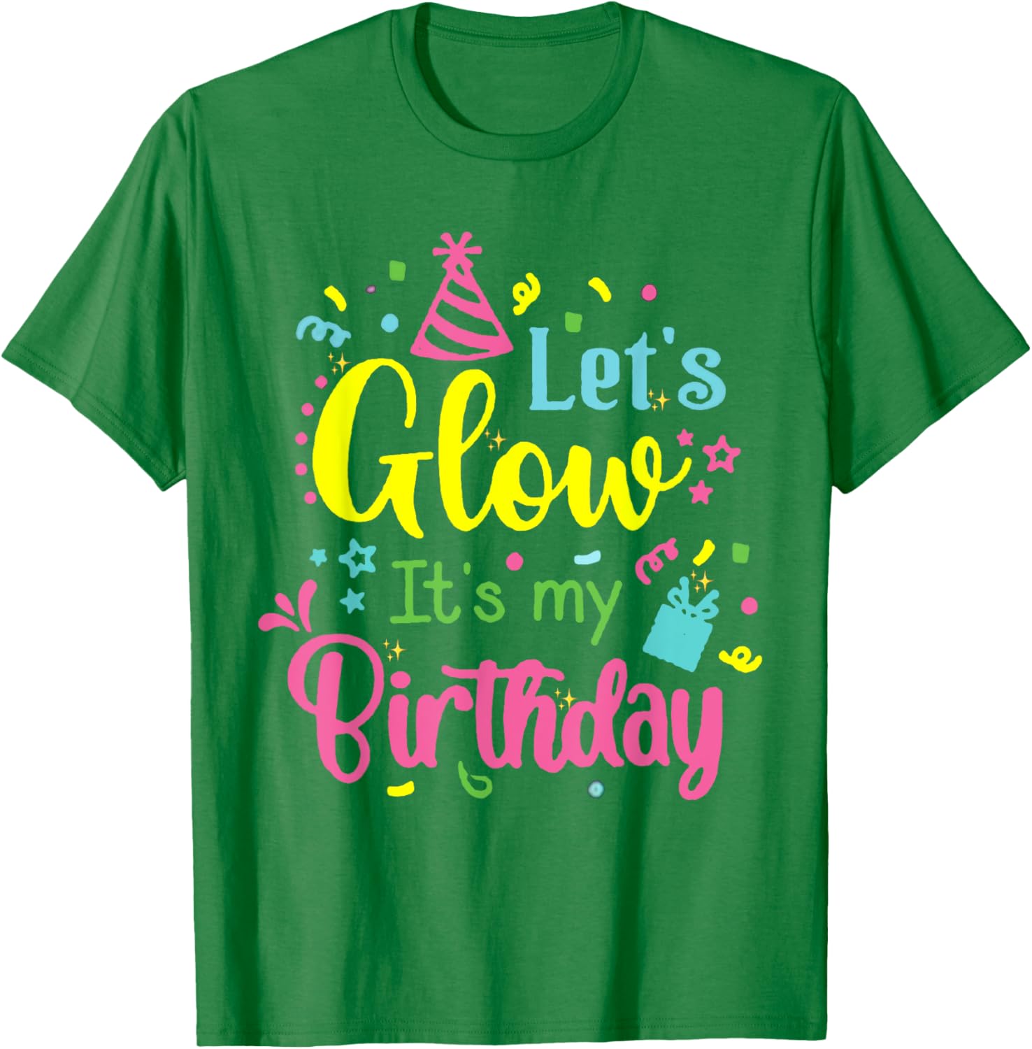 Glow in the Dark 80s Birthday Party Team T-Shirt for Fun Celebrations - 9