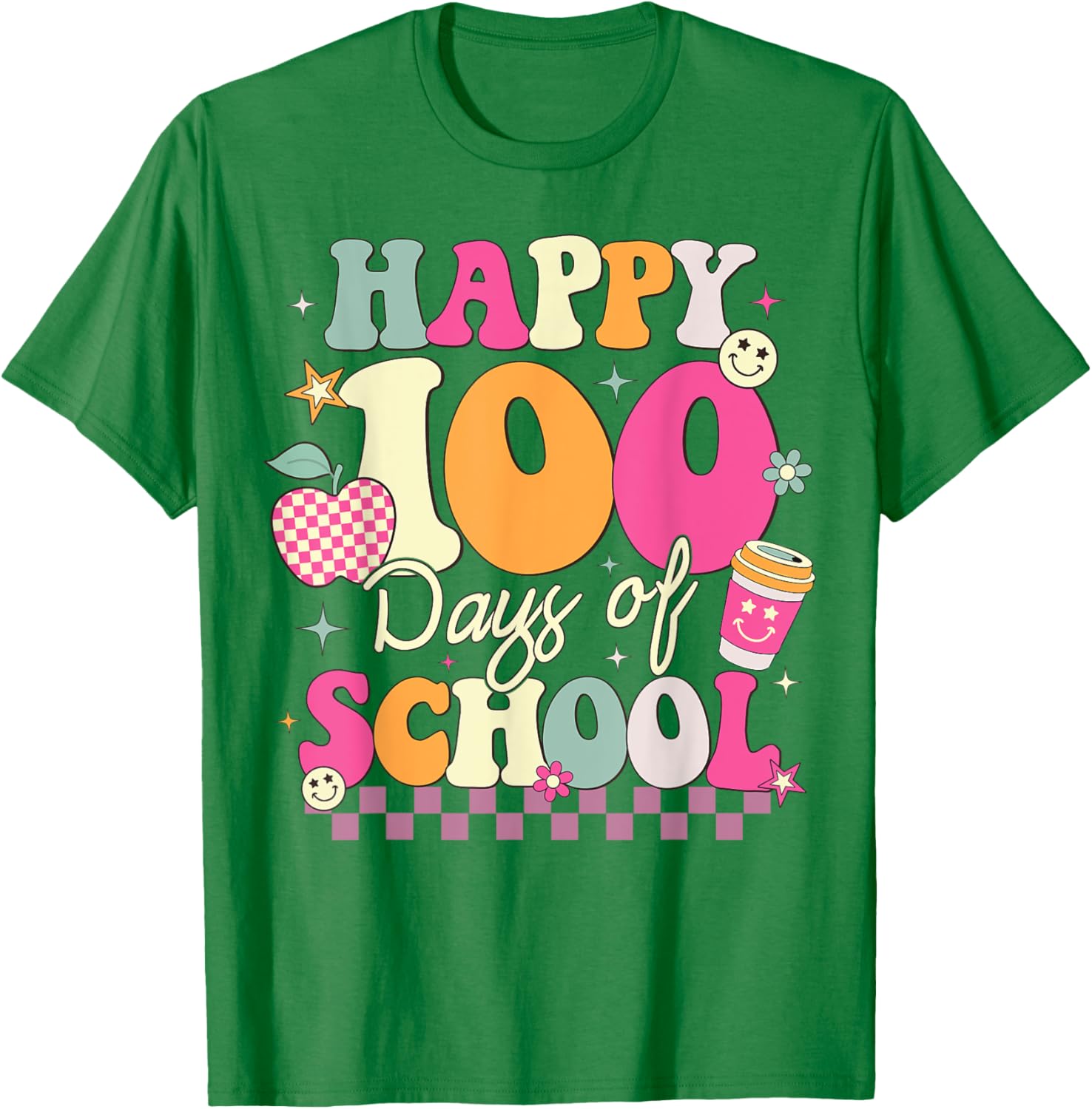 Happy 100th Day of School T-Shirt for Girls Fun Celebration Outfit - 26