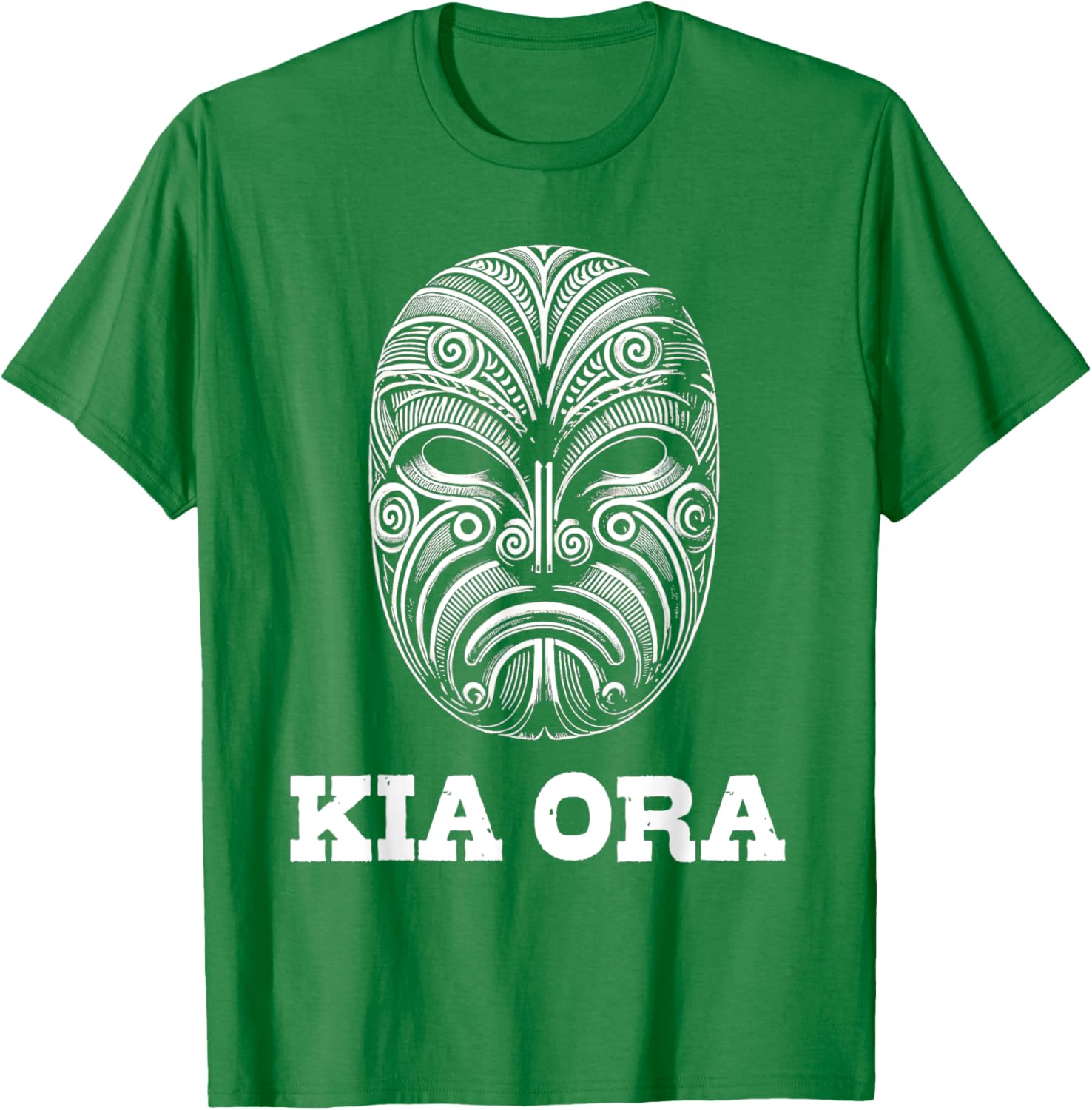 Kia Ora Maori Mask Kiwi Land Aotearoa NZ T-Shirt for Proud Kiwis - 6