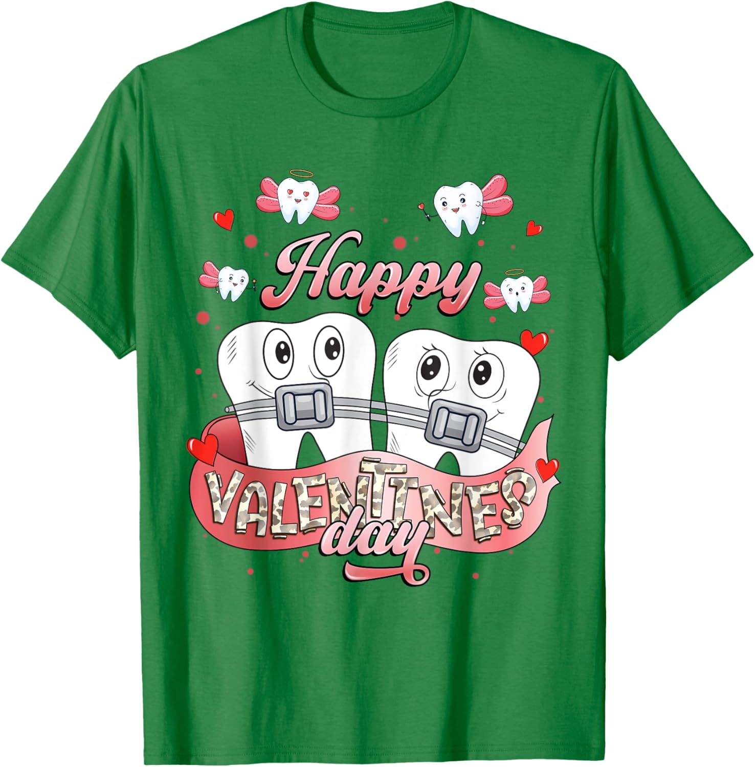 Funny Happy Valentine's Day T-Shirt for Dentists and Orthodontists - 18
