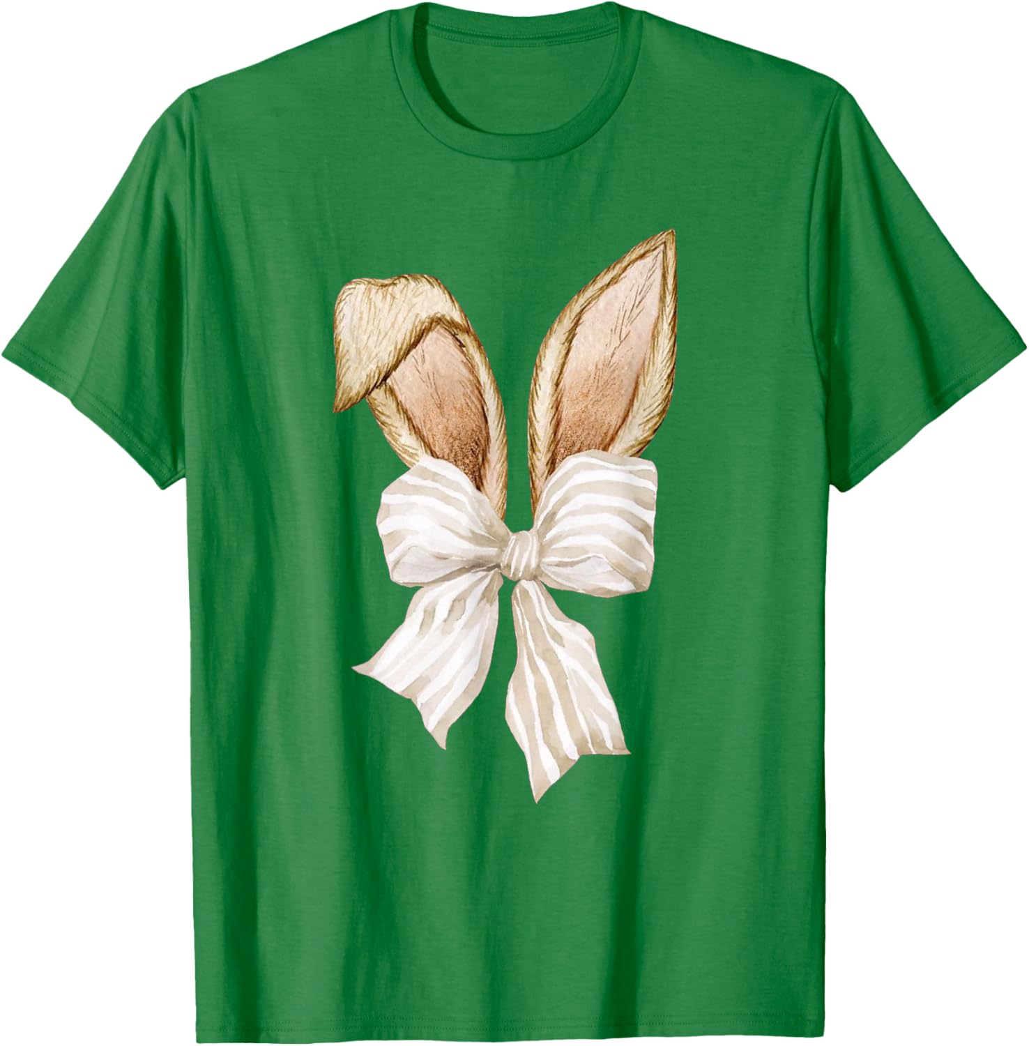 Coquette Bow Bunny Ears Rabbit Retro Easter Day T-Shirt for Kids - 17