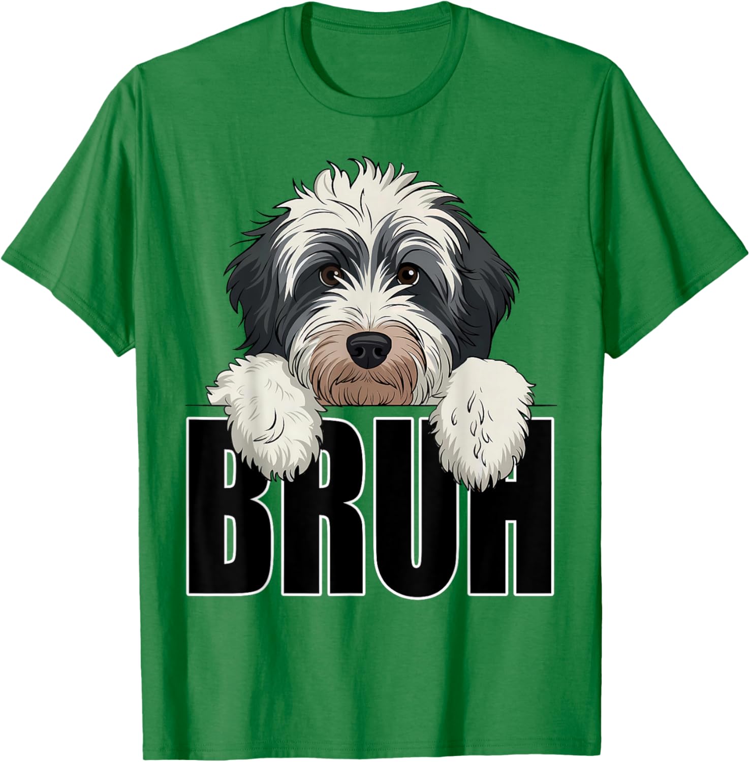 Funny Bruh Bernedoodle T-Shirt for Dog Lovers - Perfect for Boys and Kids - 2