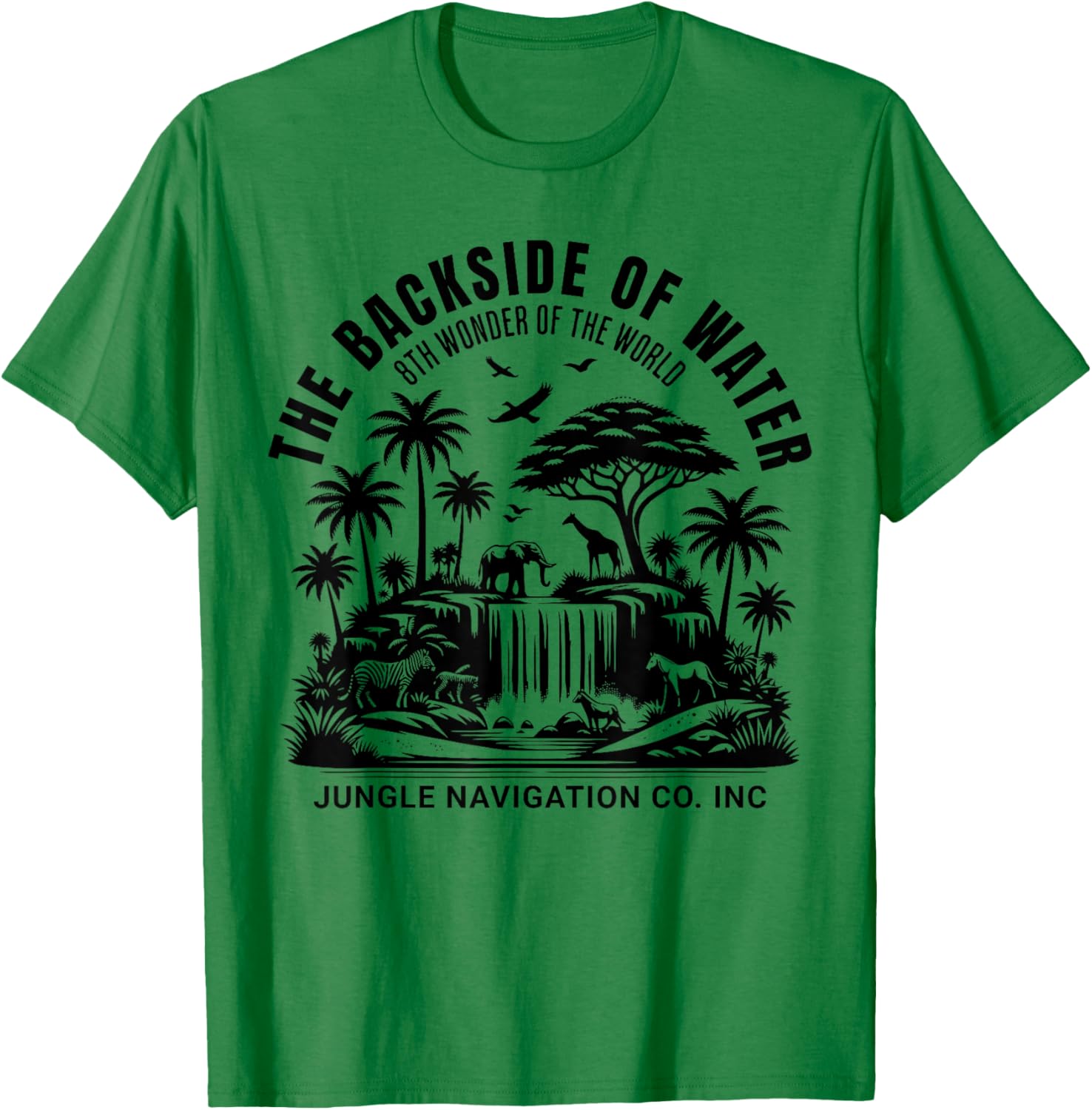 Jungle Adventure T-Shirt Backside of Water Cruise Theme Park Ride - 9