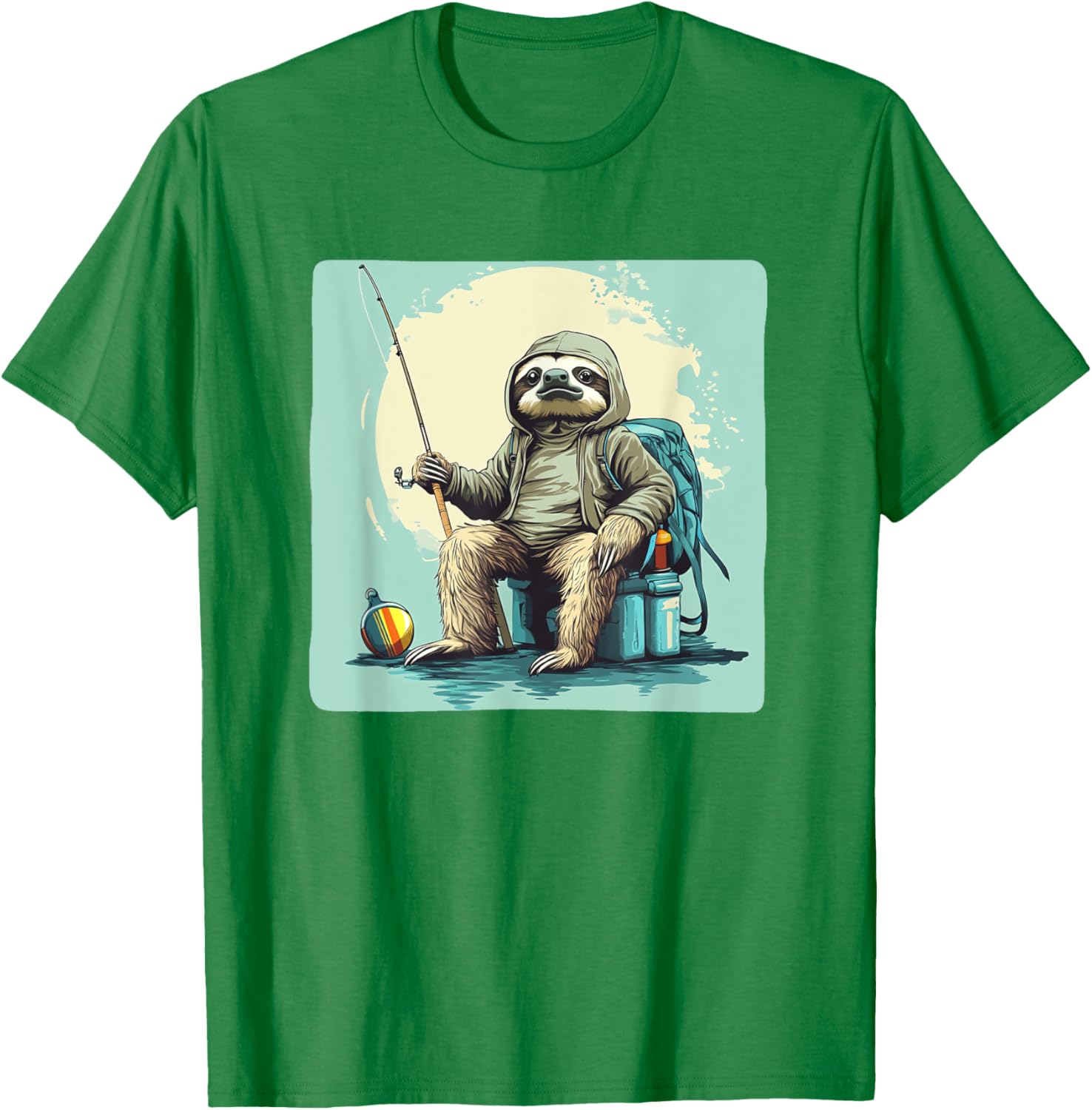 Fishing Sloth T-Shirt - Slow and Steady Wins the Catch Apparel - 9
