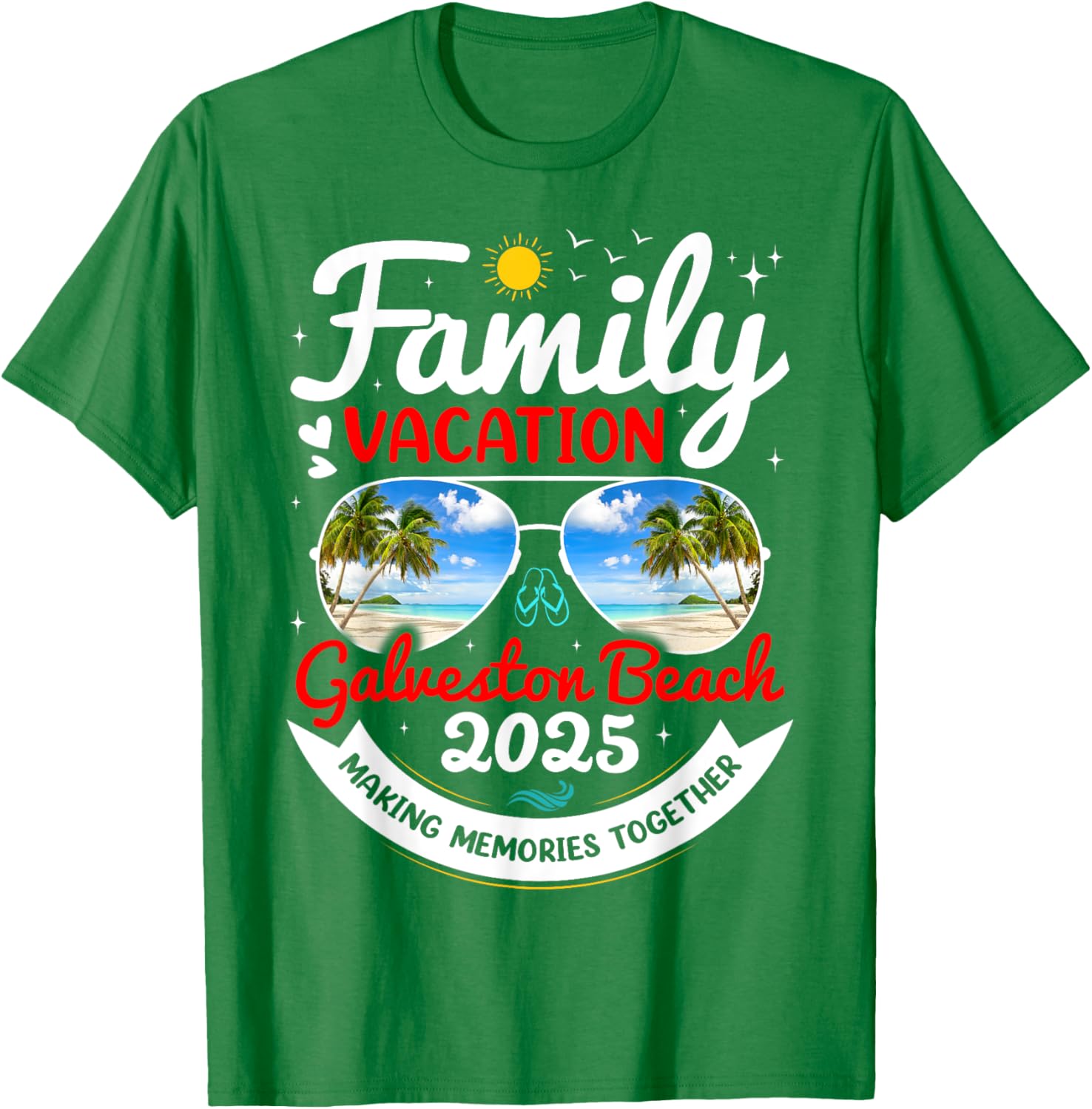 Galveston Beach Family Vacation 2025 Group T-Shirt for Fun Memories - 11