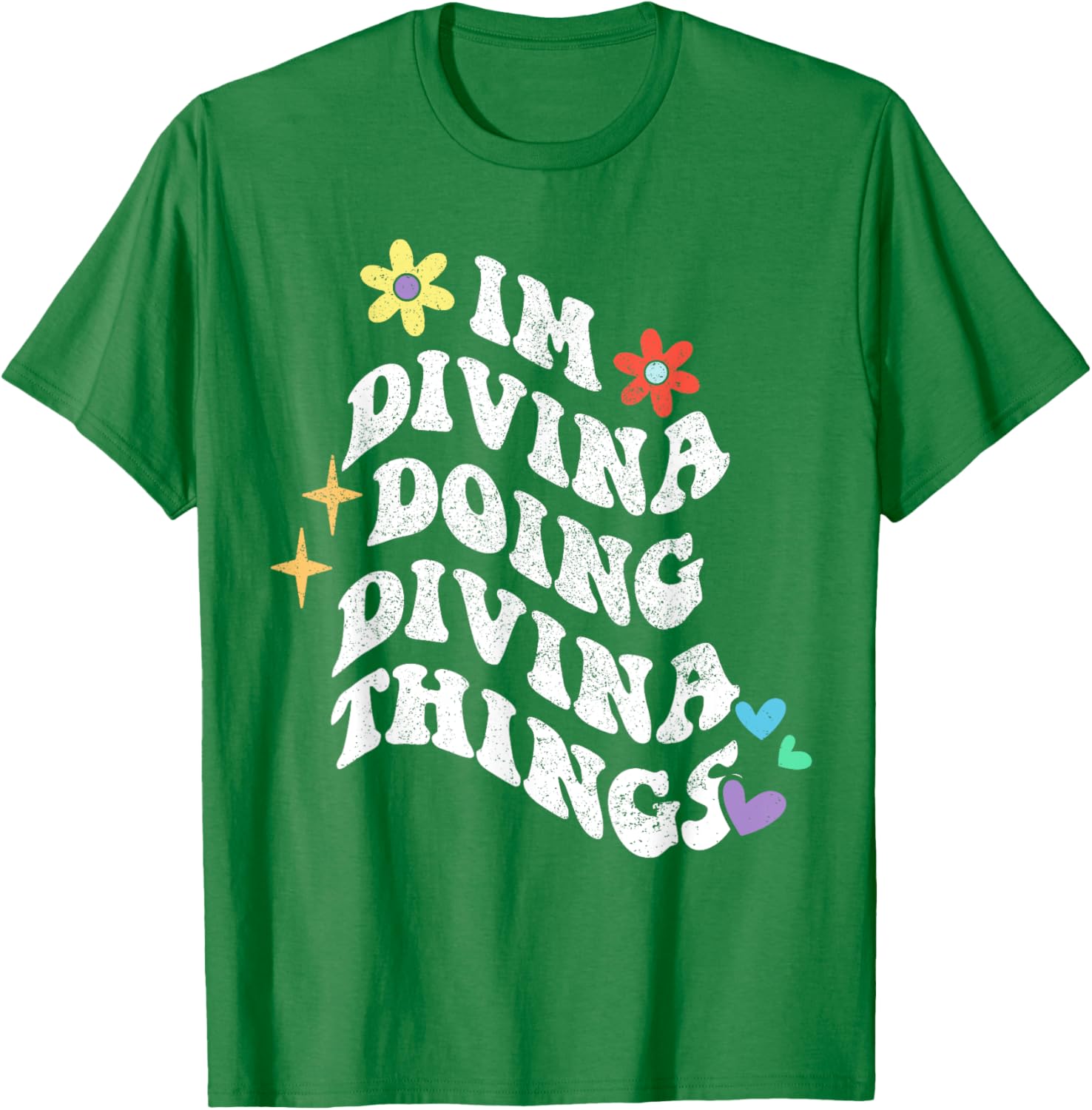Retro Groovy Im Divina Doing Divina Things Funny Mom T-Shirt - 23