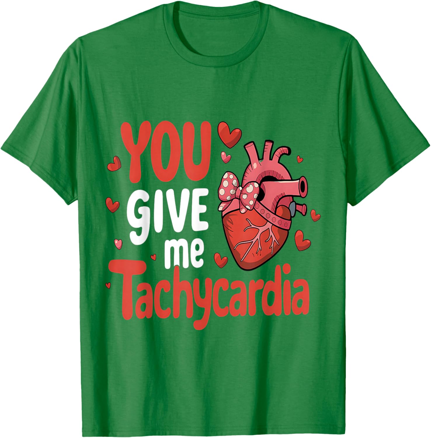 Cute You Give Me Tachycardia Nurse Valentines Day Scrub Top for Women - 19