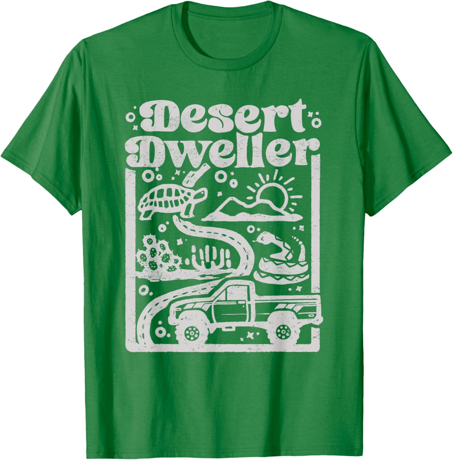 Vintage Desert Dweller Mountain Tee for Vehicle Lovers - Stylish T-Shirt - 20