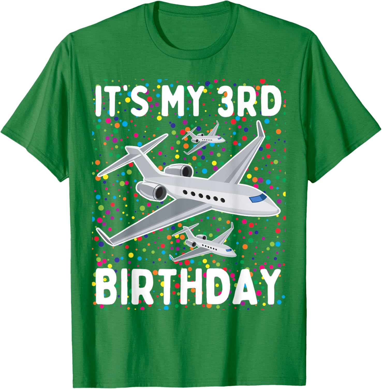 It's My 3rd Birthday Airplane T-Shirt for Boys and Girls - Fun Party Wear - 9