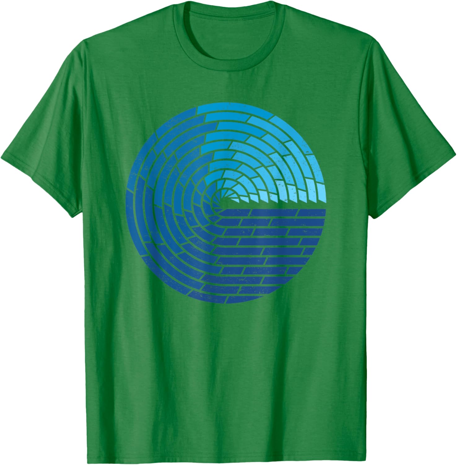 Vintage Ocean Circle Design T-Shirt for Trendy Beach Lovers - 22
