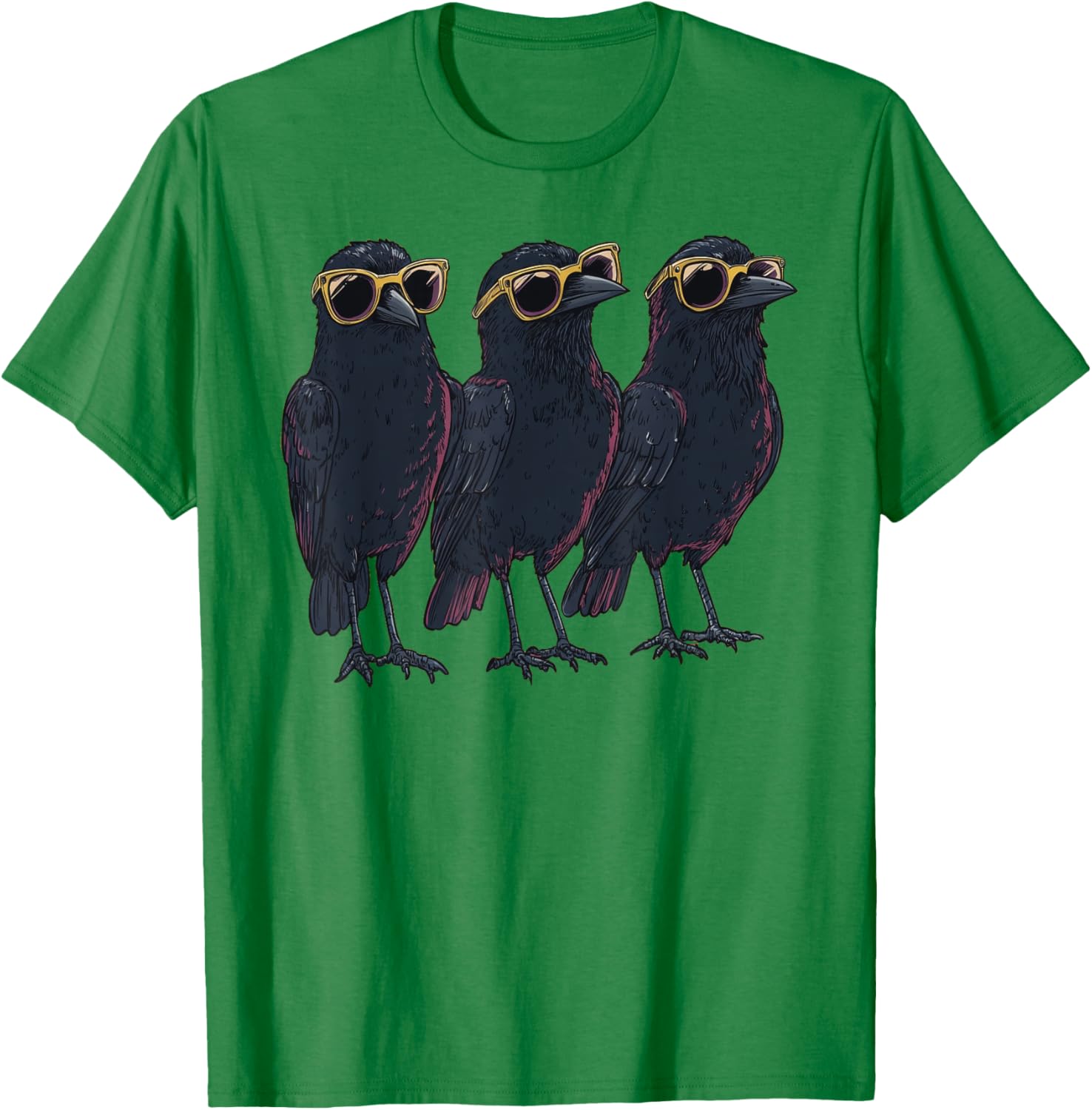 Cool Crow Raven T-Shirt with Sunglasses for Bird Lovers and Trendsetters - 15