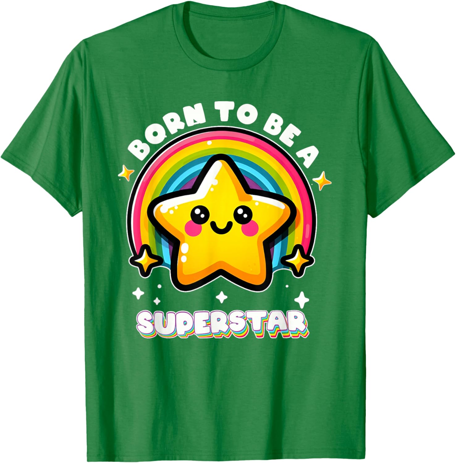 Funny Rainbow Kawaii Star Kids T-Shirt I'm Going To Be A Superstar - 7